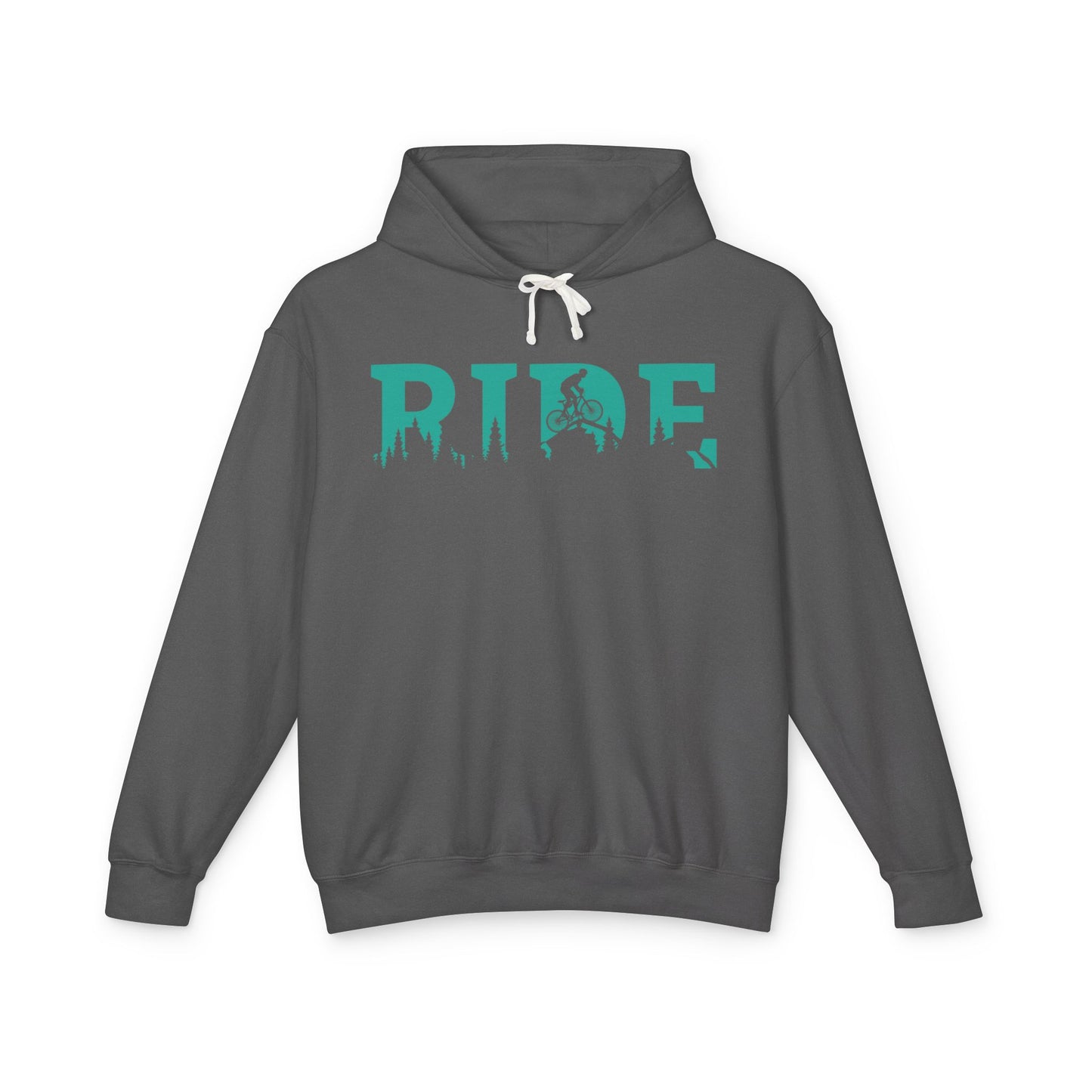 The Ride Mountain Biking Hoodie Comfy Pullover Ride The Trails Lightweight Springtime