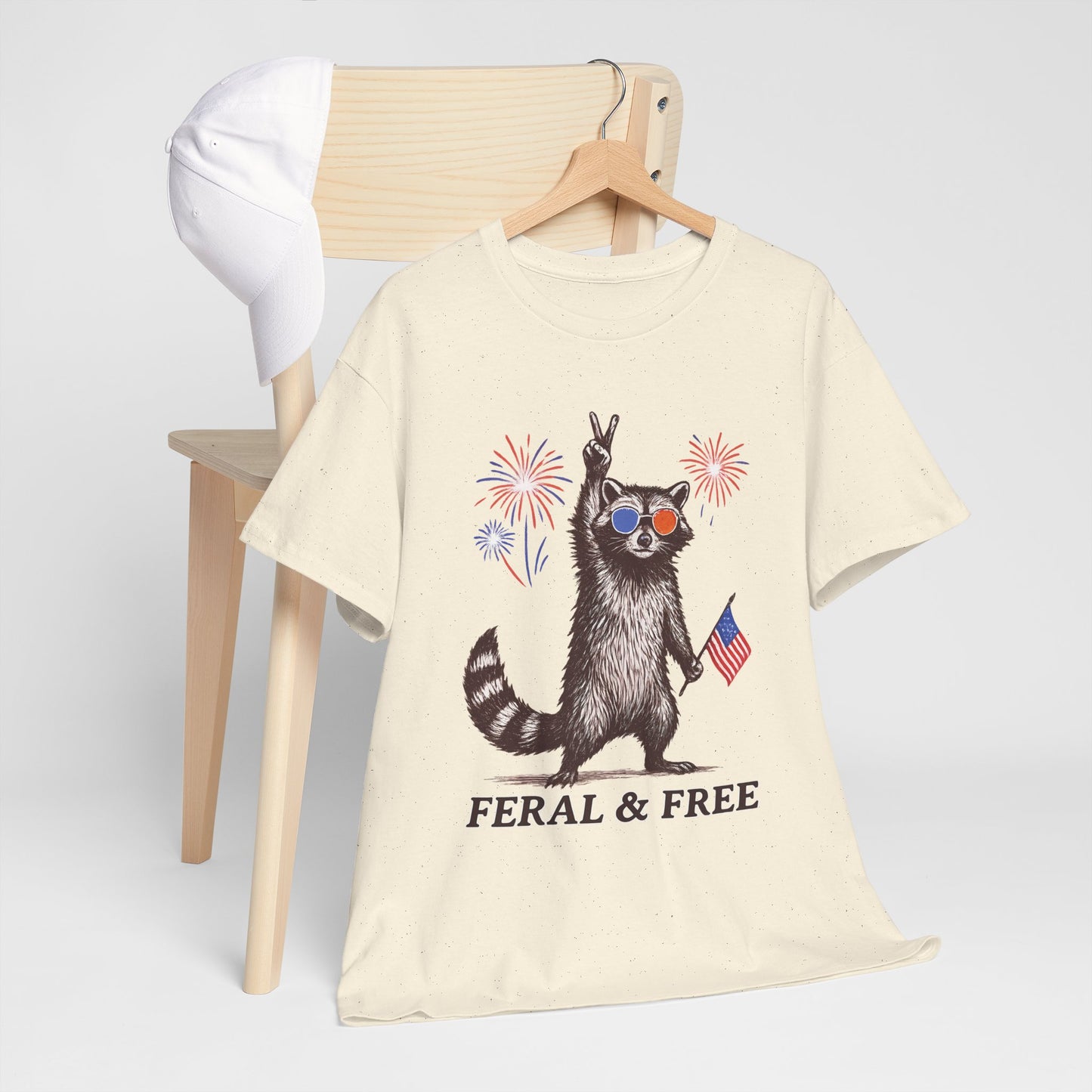 USA Feral and Free Tee~ 4th of July Tshirt, Fourth of July Tee, Independence Day Top, Independence Day Tshirt, Red White and Blue, Patriotic, Flag, America, Merica'