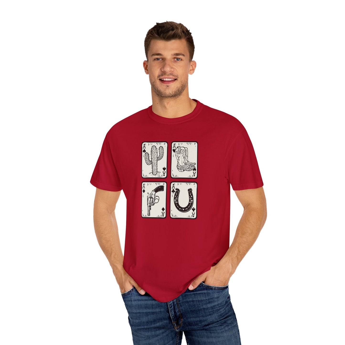Know When to Hold / Cactus Graphic Unisex T-Shirt - Retro Desert Western Vibes Rodeo Honky Tonk