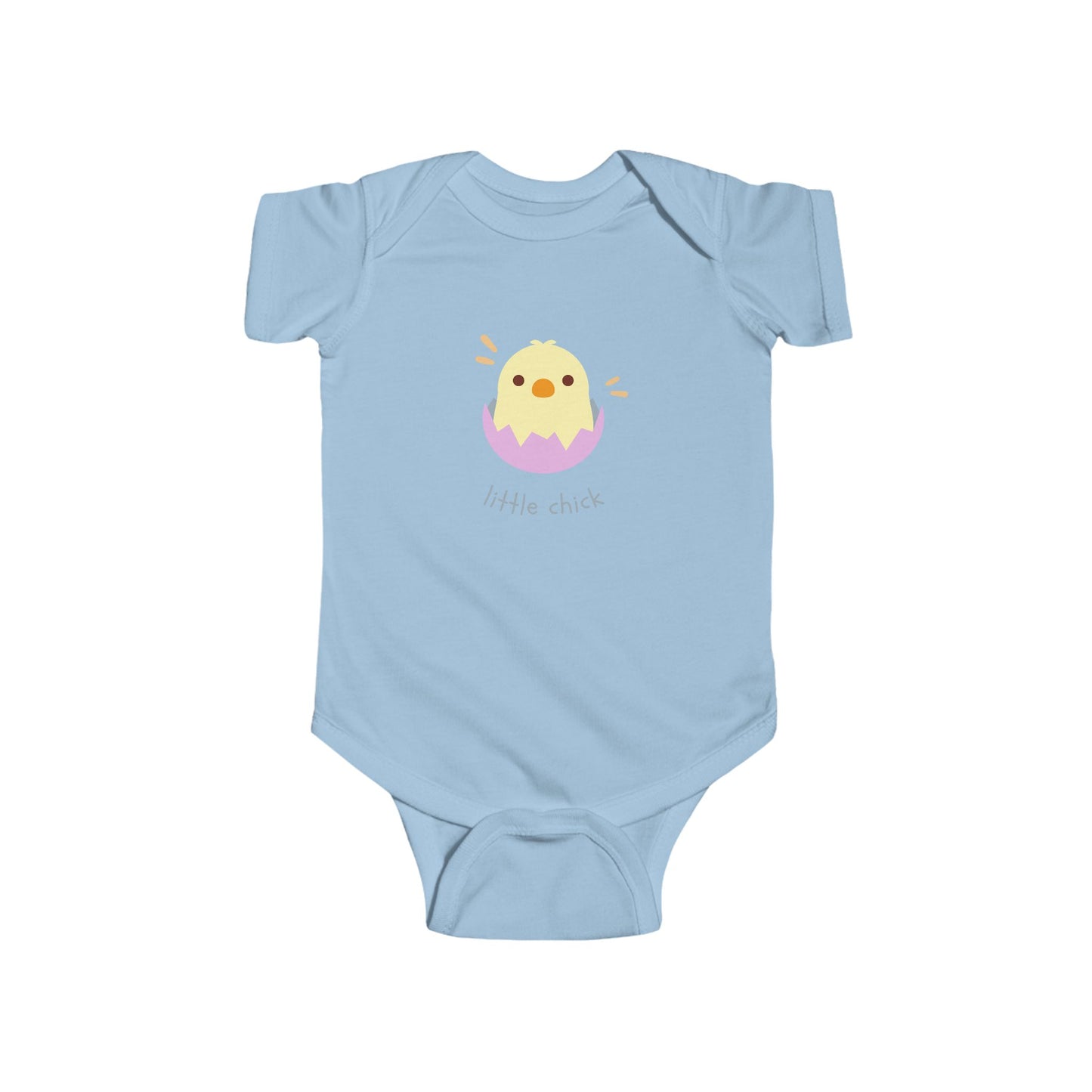 So So Sweet Newborn Little Chick Infant Bodysuit - Newborn Chick Onesie, Baby Shower Gift, Unisex Onesie Pink, Grey, White