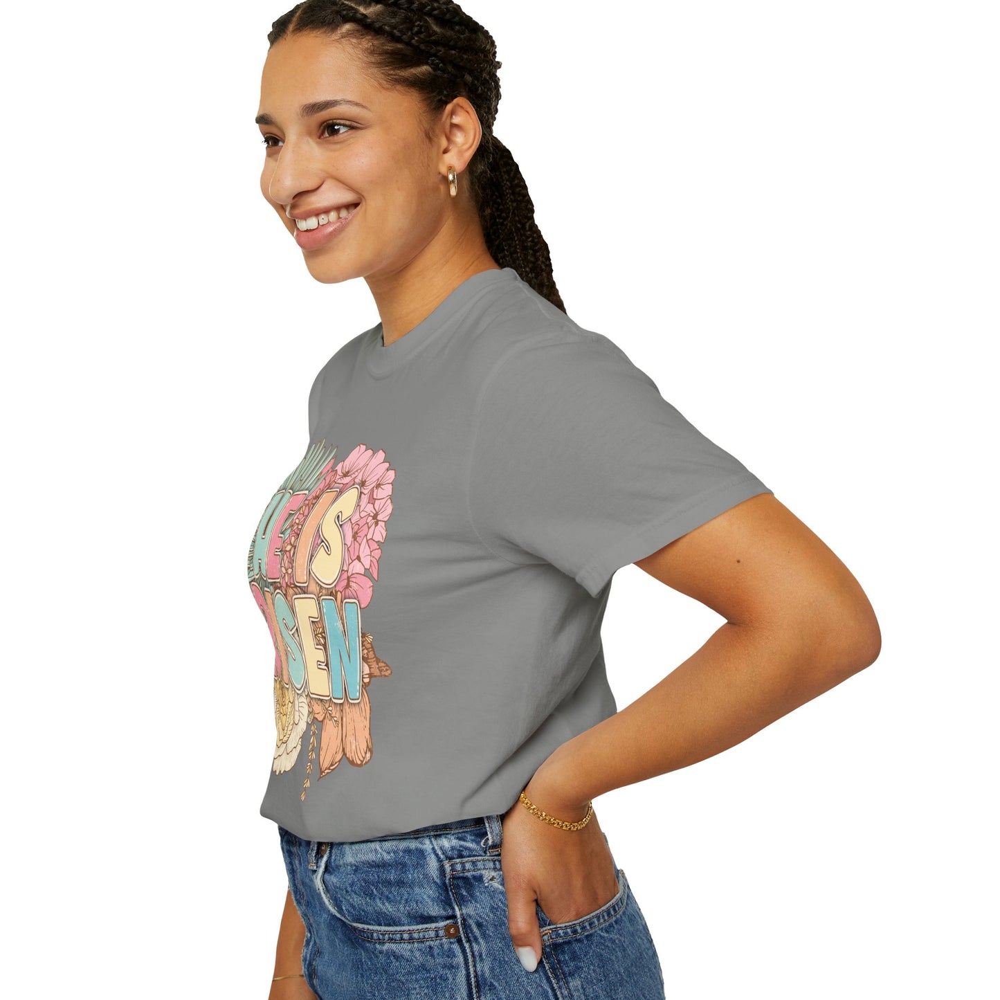 Beautiful Floral "Jesus Has Risen" Easter T-shirt