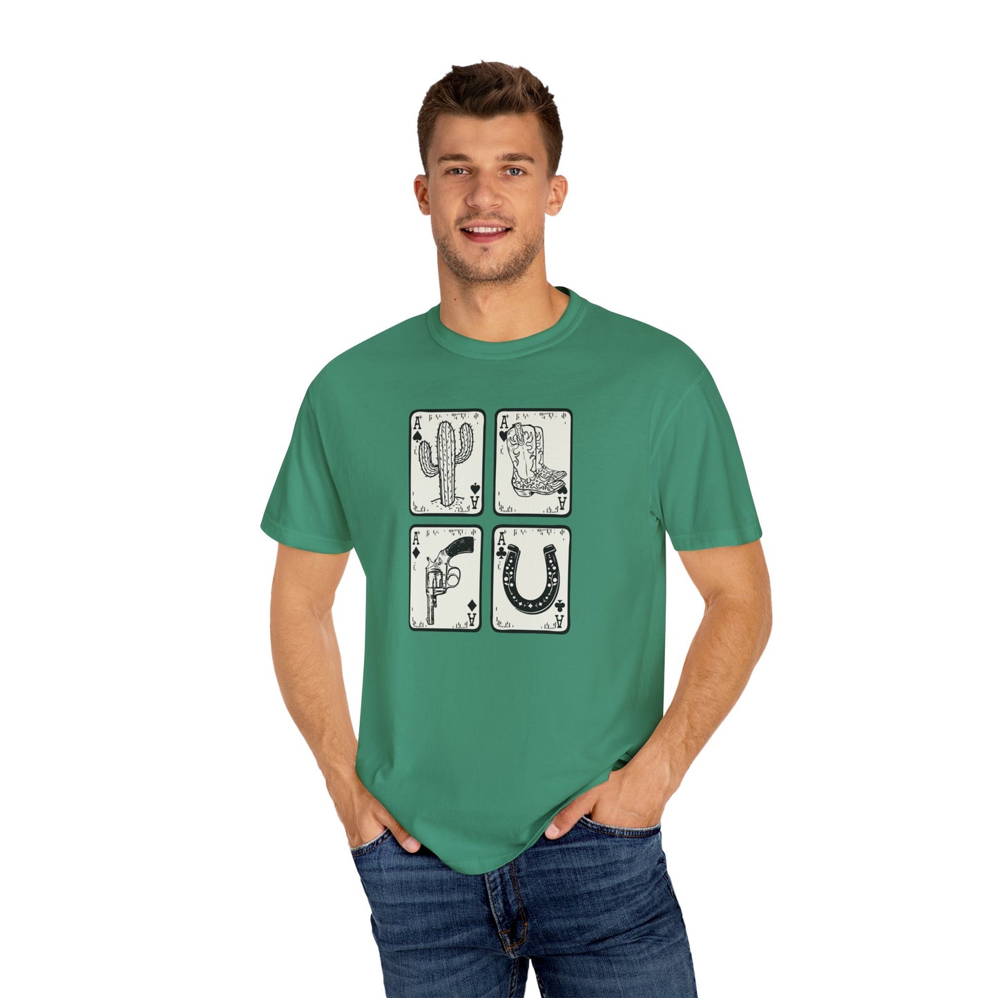 Know When to Hold / Cactus Graphic Unisex T-Shirt - Retro Desert Western Vibes Rodeo Honky Tonk