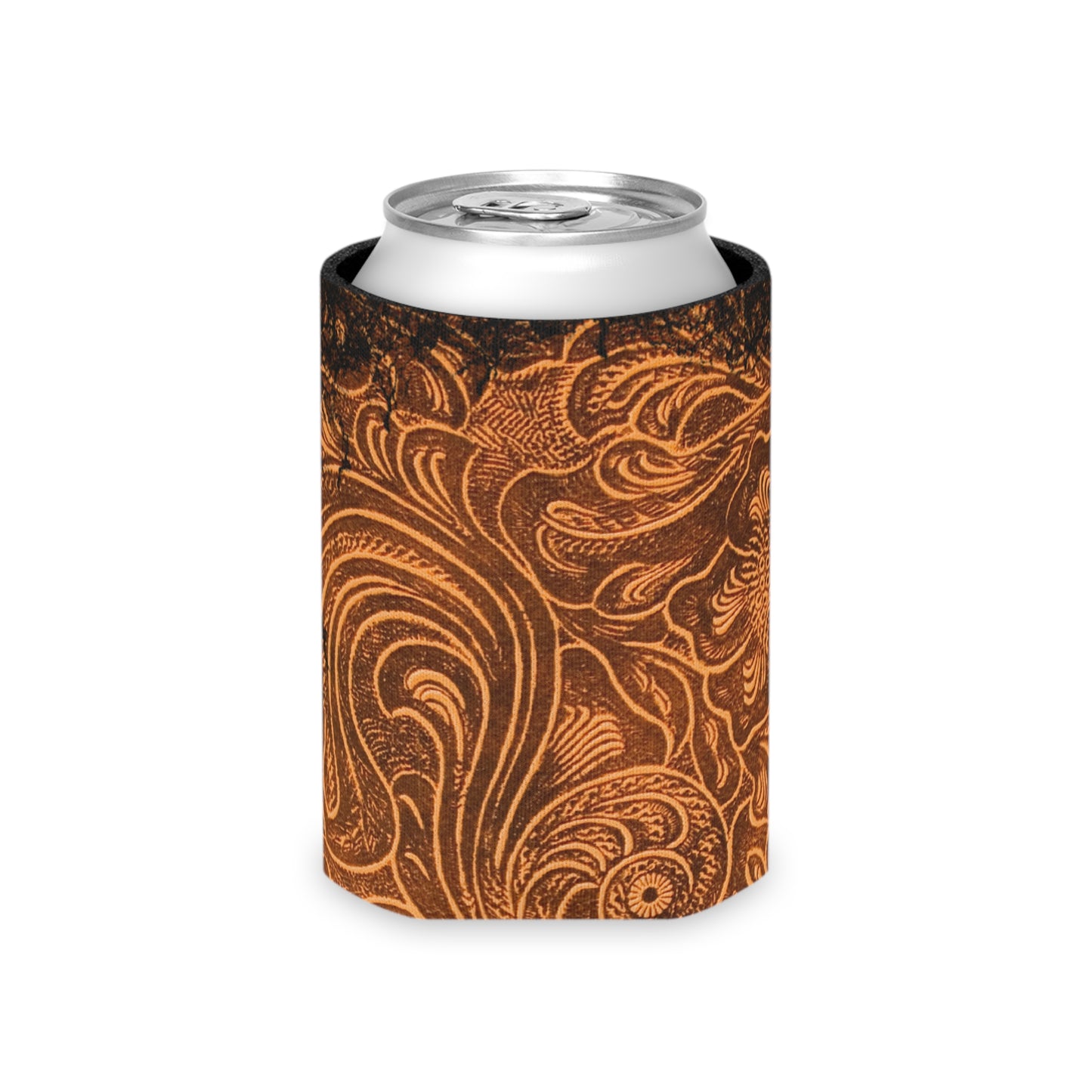 Western Vintage Leather Look Koozie Can Cooler - Bachelorette or Bachelor Gift, Wedding Party Fathers Day Mothers Day Rodeo Gift