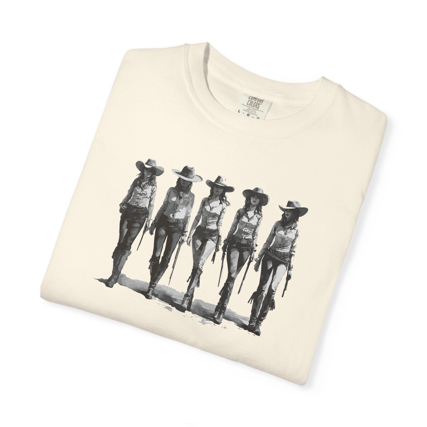 Bad Girls Vintage Cowgirl Graphic Unisex T-Shirt Top