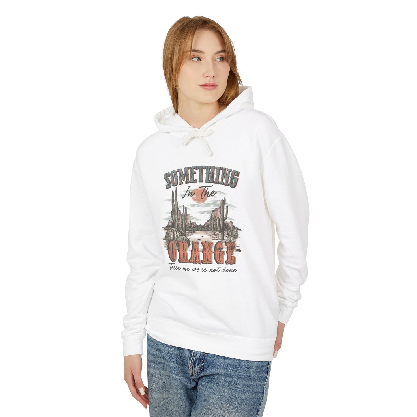 Zach Bryan - Lightweight Hooded Sweatshirt - 'Something in the Orange' Desert Vibes Trendy Vintage Feels