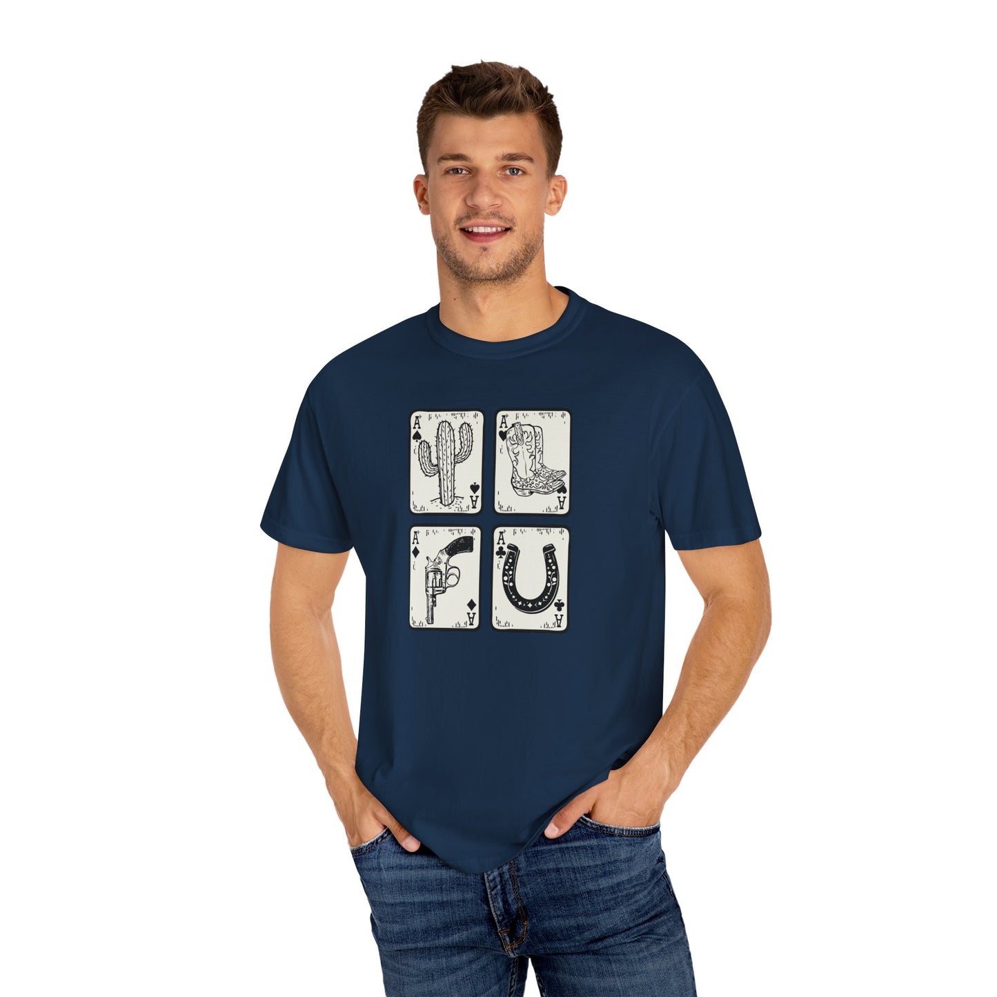 Know When to Hold / Cactus Graphic Unisex T-Shirt - Retro Desert Western Vibes Rodeo Honky Tonk
