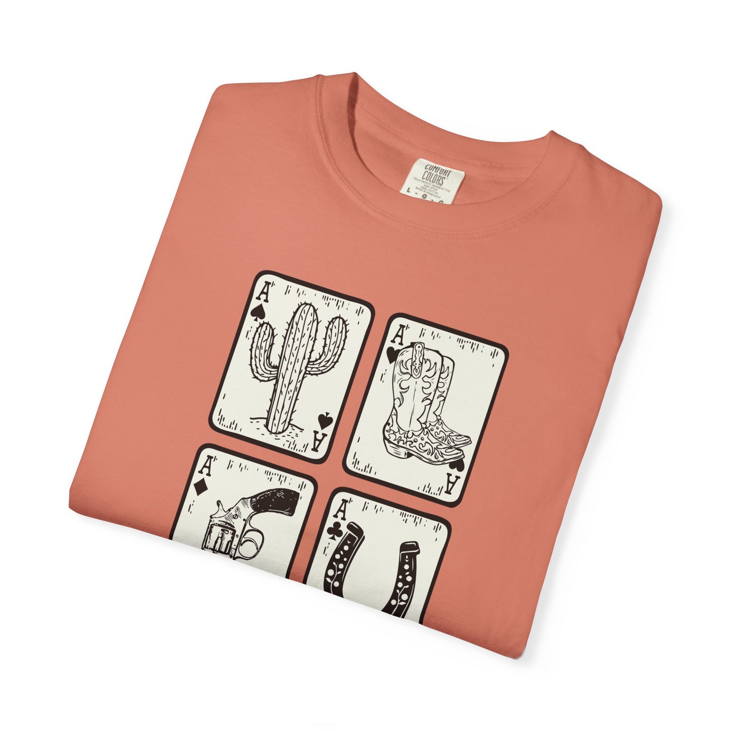 Know When to Hold / Cactus Graphic Unisex T-Shirt - Retro Desert Western Vibes Rodeo Honky Tonk