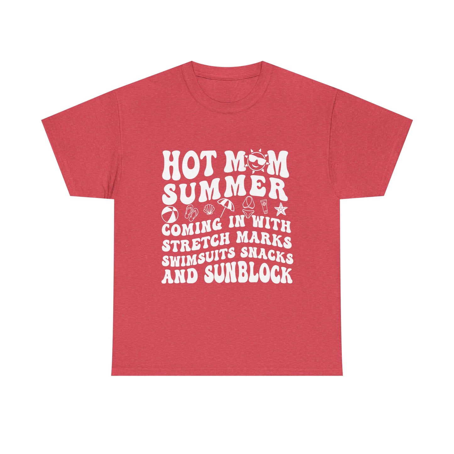 Hot Momma Casual Tee, Fun Graphic Shirt, Perfect Gift for Friends, Family Gatherings, Everyday Wear, Summer Vibes