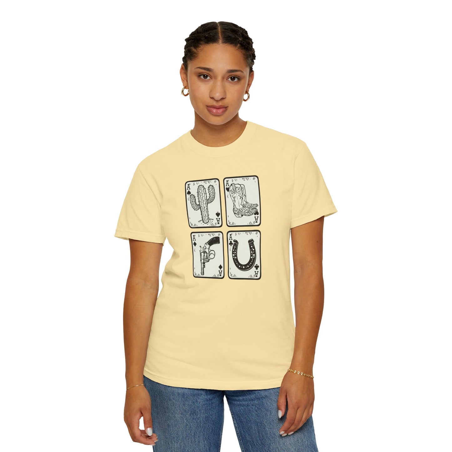 Know When to Hold / Cactus Graphic Unisex T-Shirt - Retro Desert Western Vibes Rodeo Honky Tonk
