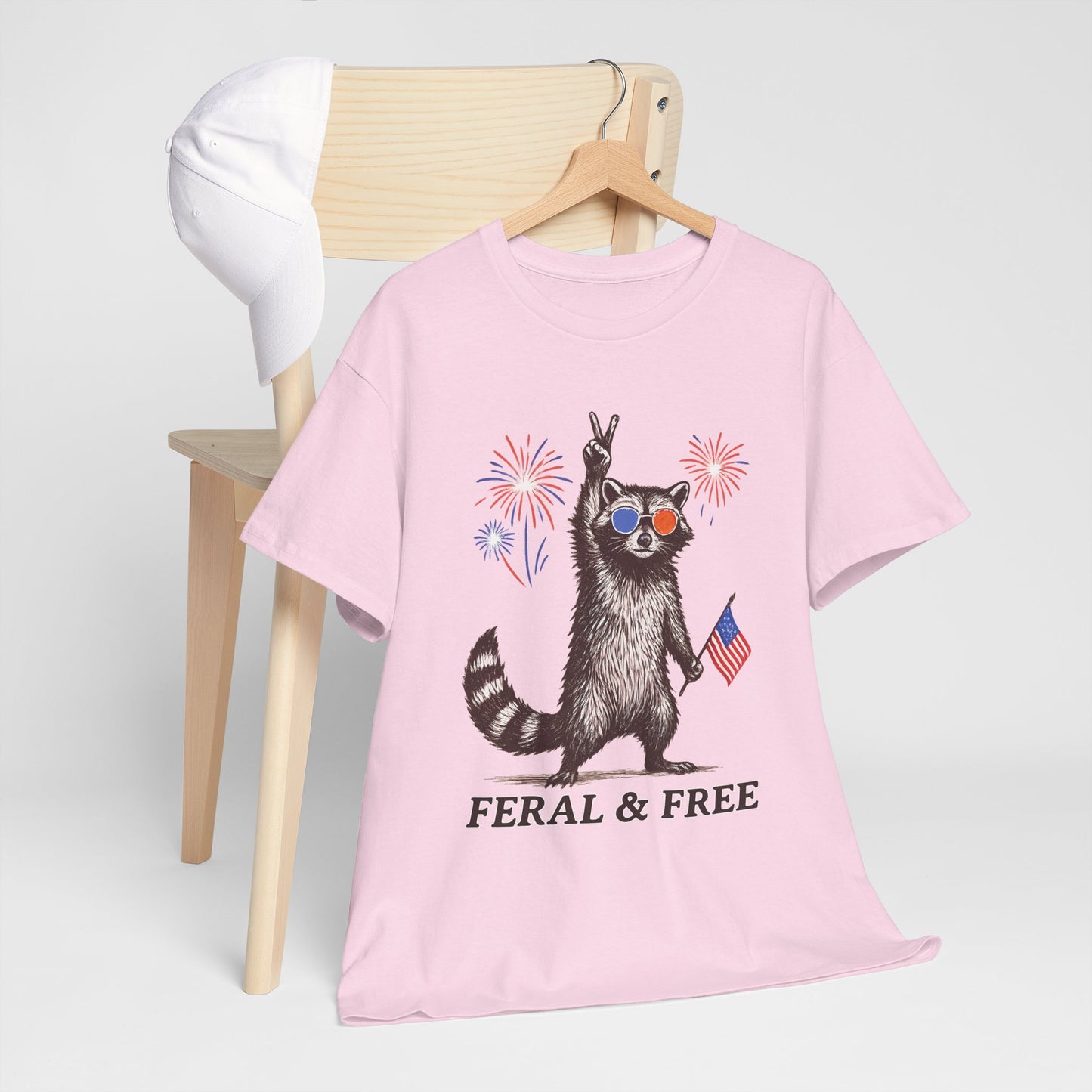 USA Feral and Free Tee~ 4th of July Tshirt, Fourth of July Tee, Independence Day Top, Independence Day Tshirt, Red White and Blue, Patriotic, Flag, America, Merica'