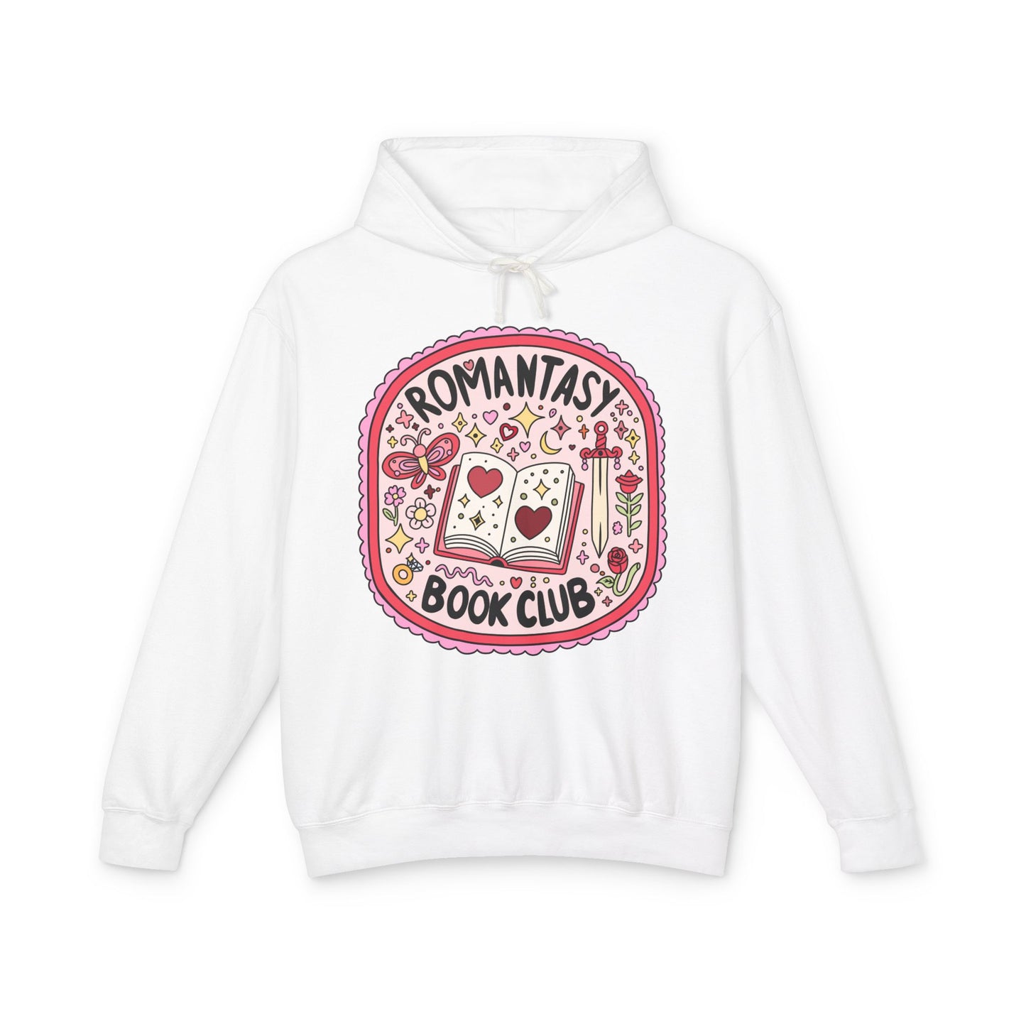 Romantasy Book Club Lightweight Hoodie for Book Lovers, Romance Novels, Smut, Book Worm