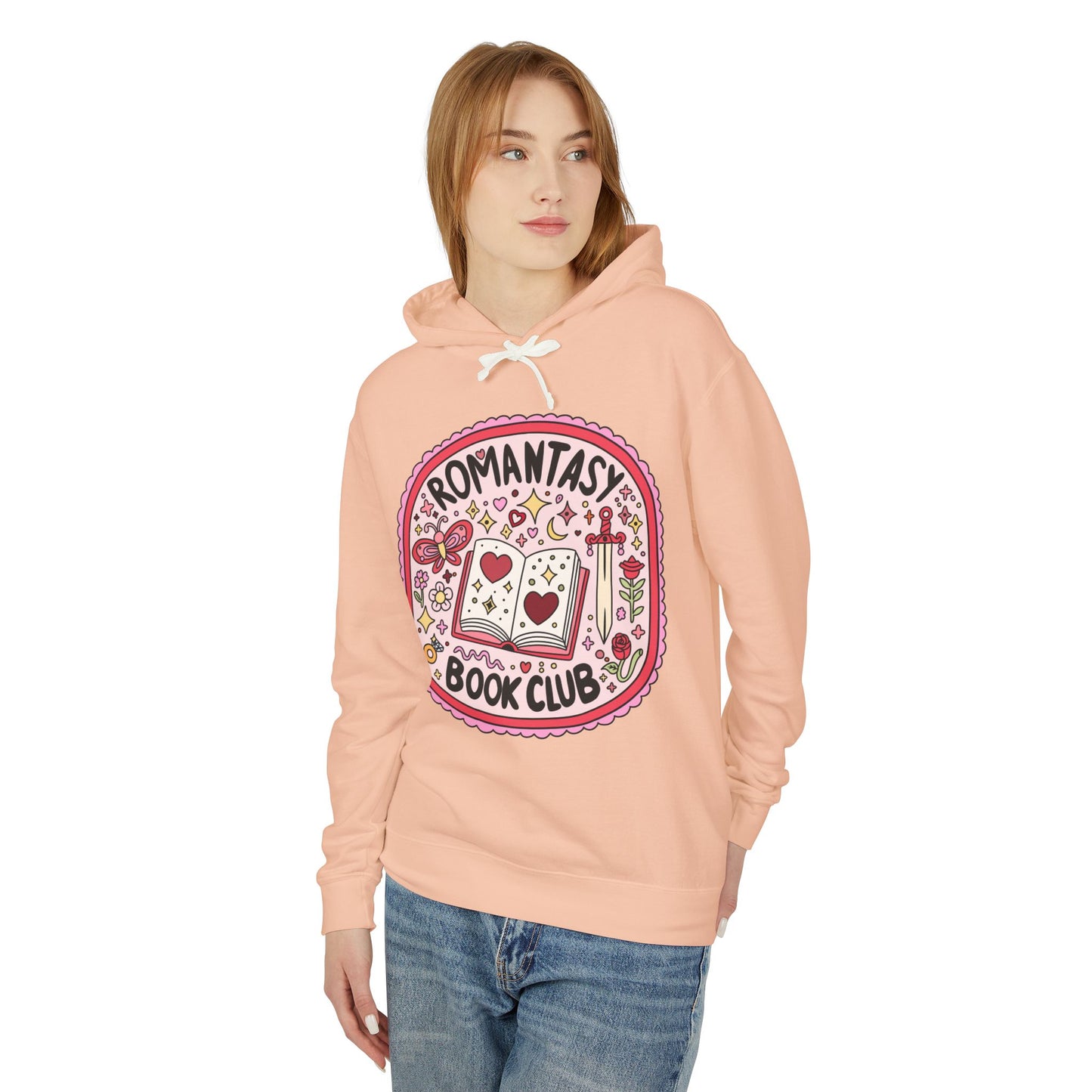 Romantasy Book Club Lightweight Hoodie for Book Lovers, Romance Novels, Smut, Book Worm