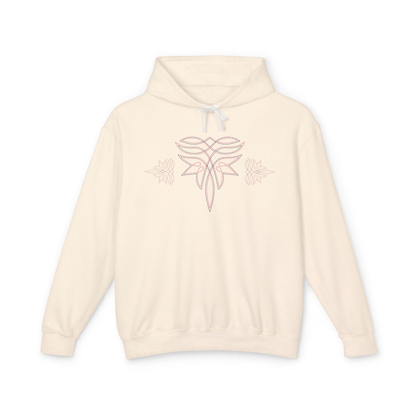 Boot Stitch Trendy Western Lightweight Hooded Sweatshirt - Cozy Trending Western Boot Stitch Design for Everyday Comfort