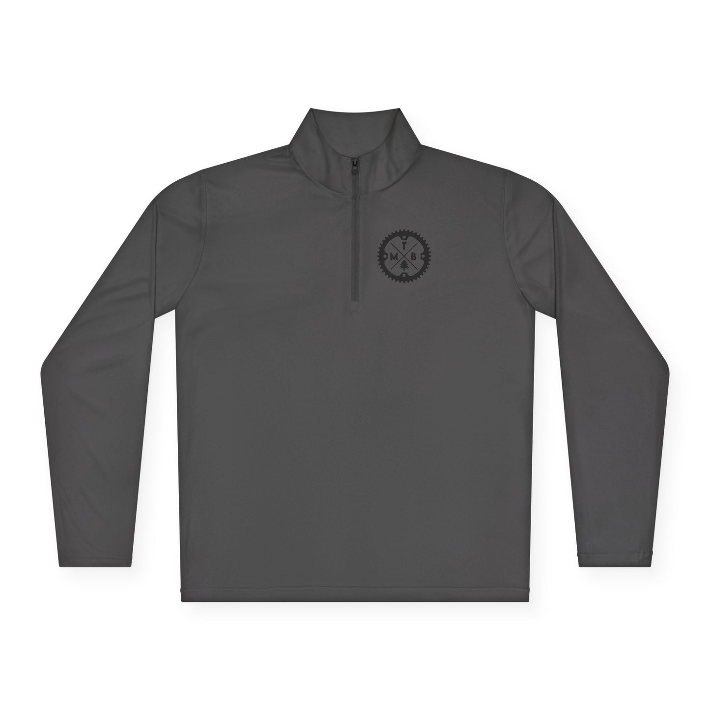 Mountain Biking Unisex Quarter-Zip Pullover - MTB Adventure Gear with Unique Graphic Design, Trails, Streets, Cycling, Biking