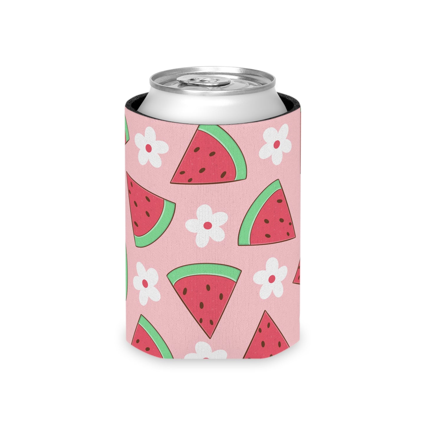 Summertime Watermelon Can Cooler - Fun Summer Drink Insulator Koozie