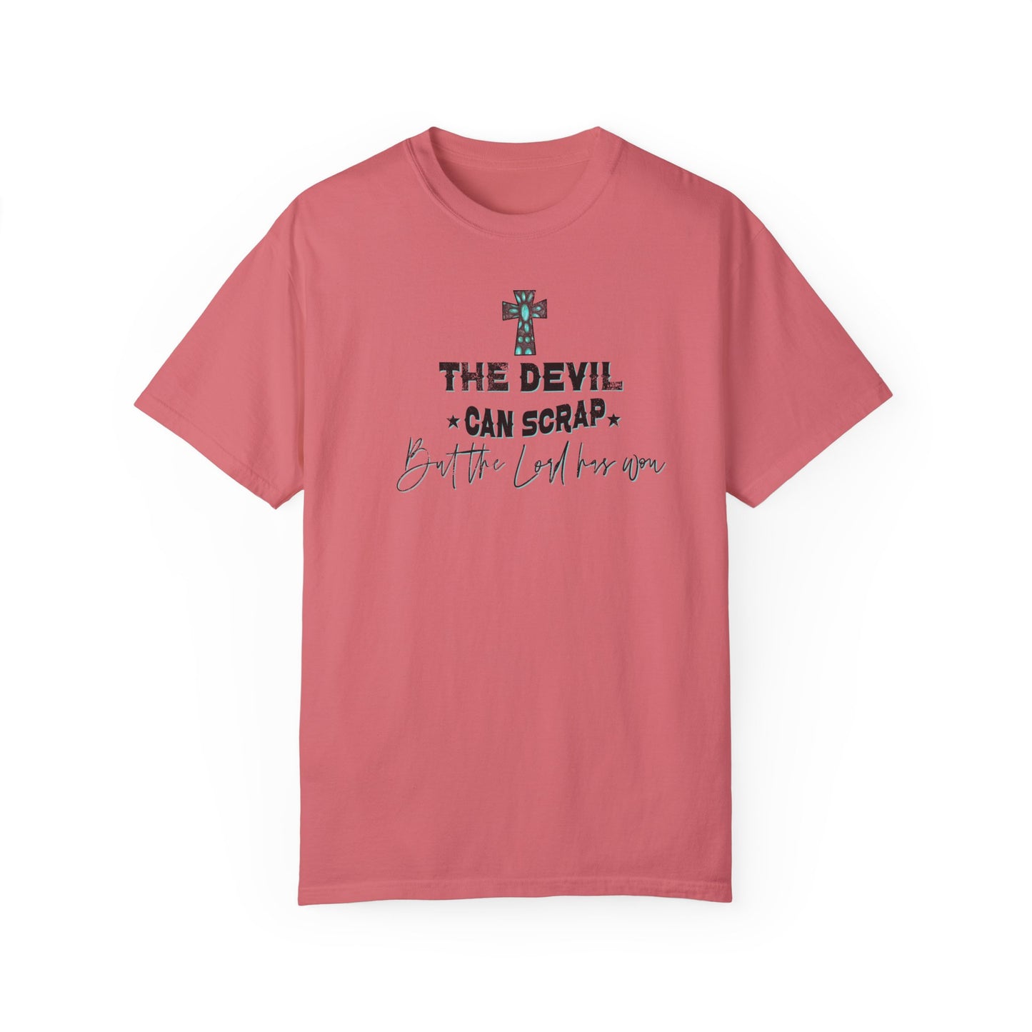 Turquoise Cross Unisex T-shirt - The Lord has Won
