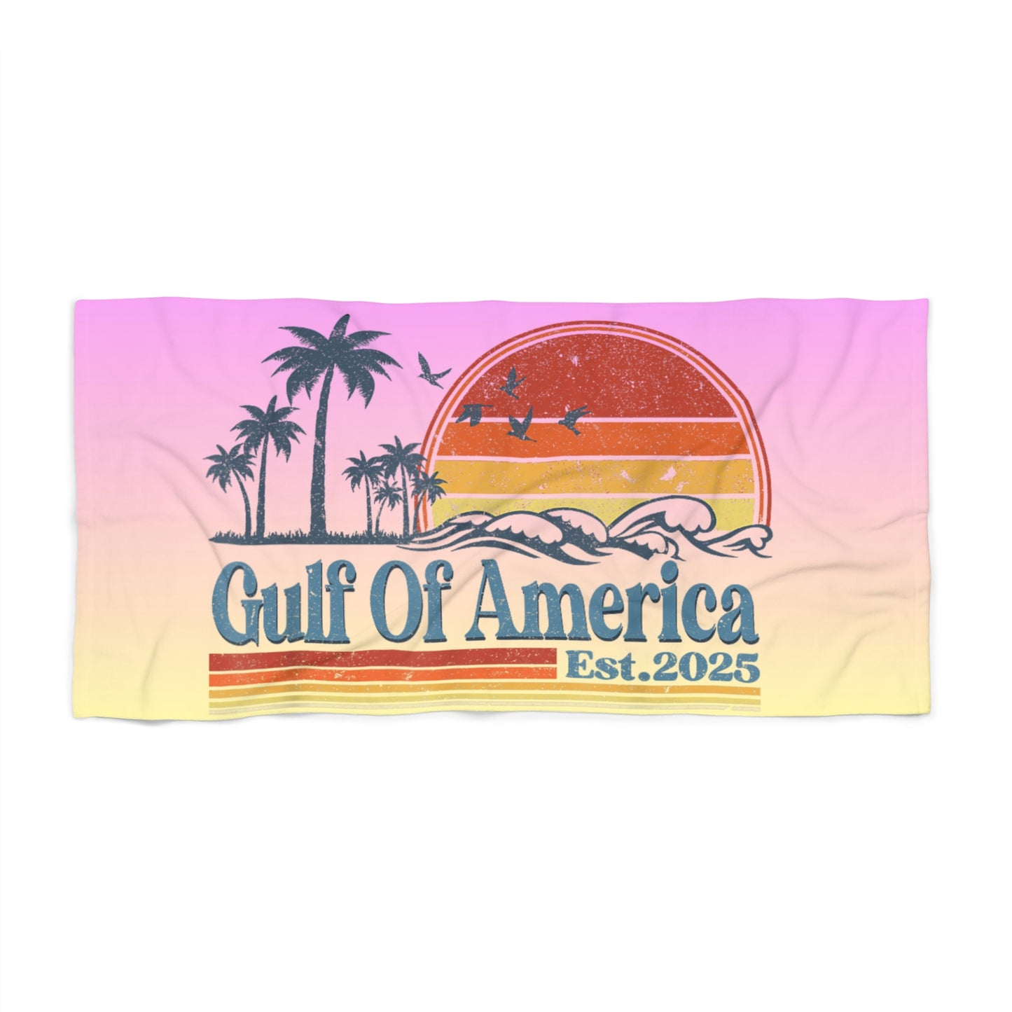 Beach Towel - Gulf of America Family Vacation Pool Lake Beach River Creek