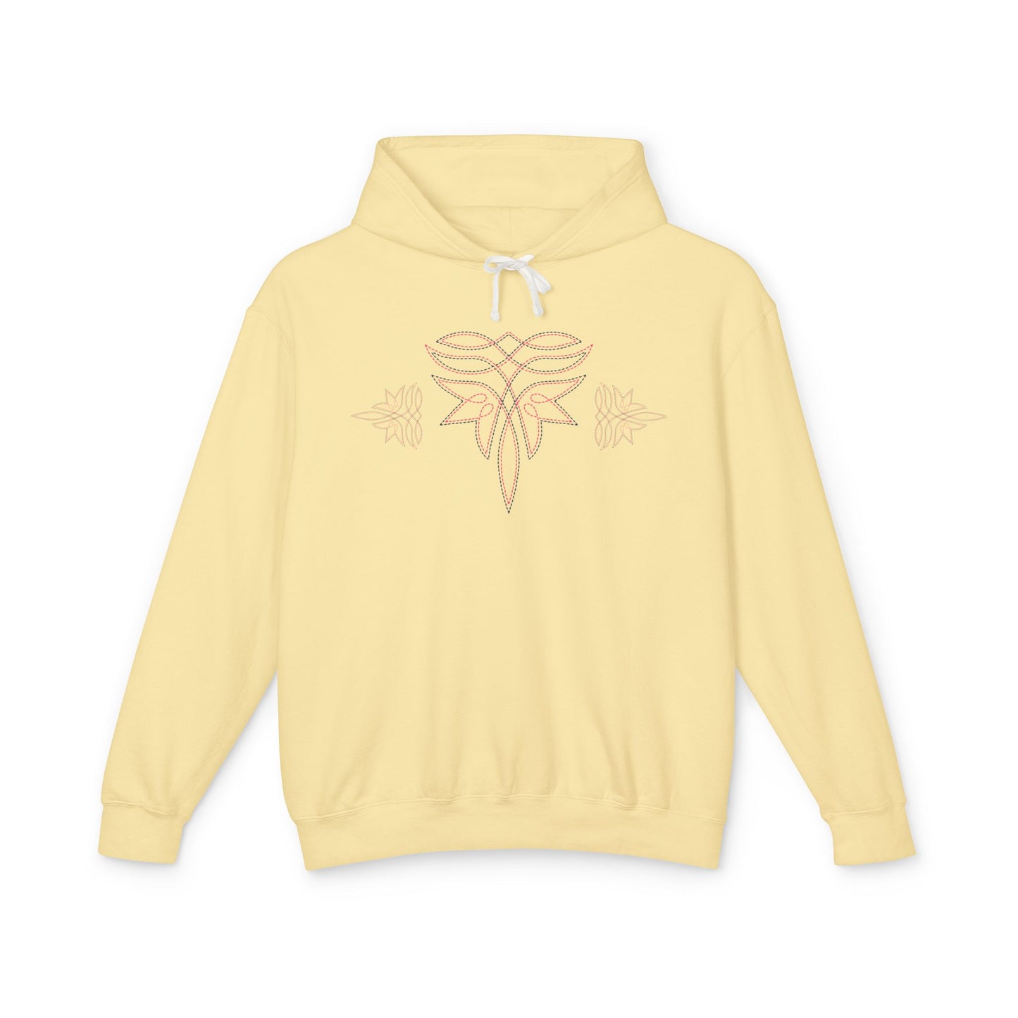 Boot Stitch Trendy Western Lightweight Hooded Sweatshirt - Cozy Trending Western Boot Stitch Design for Everyday Comfort