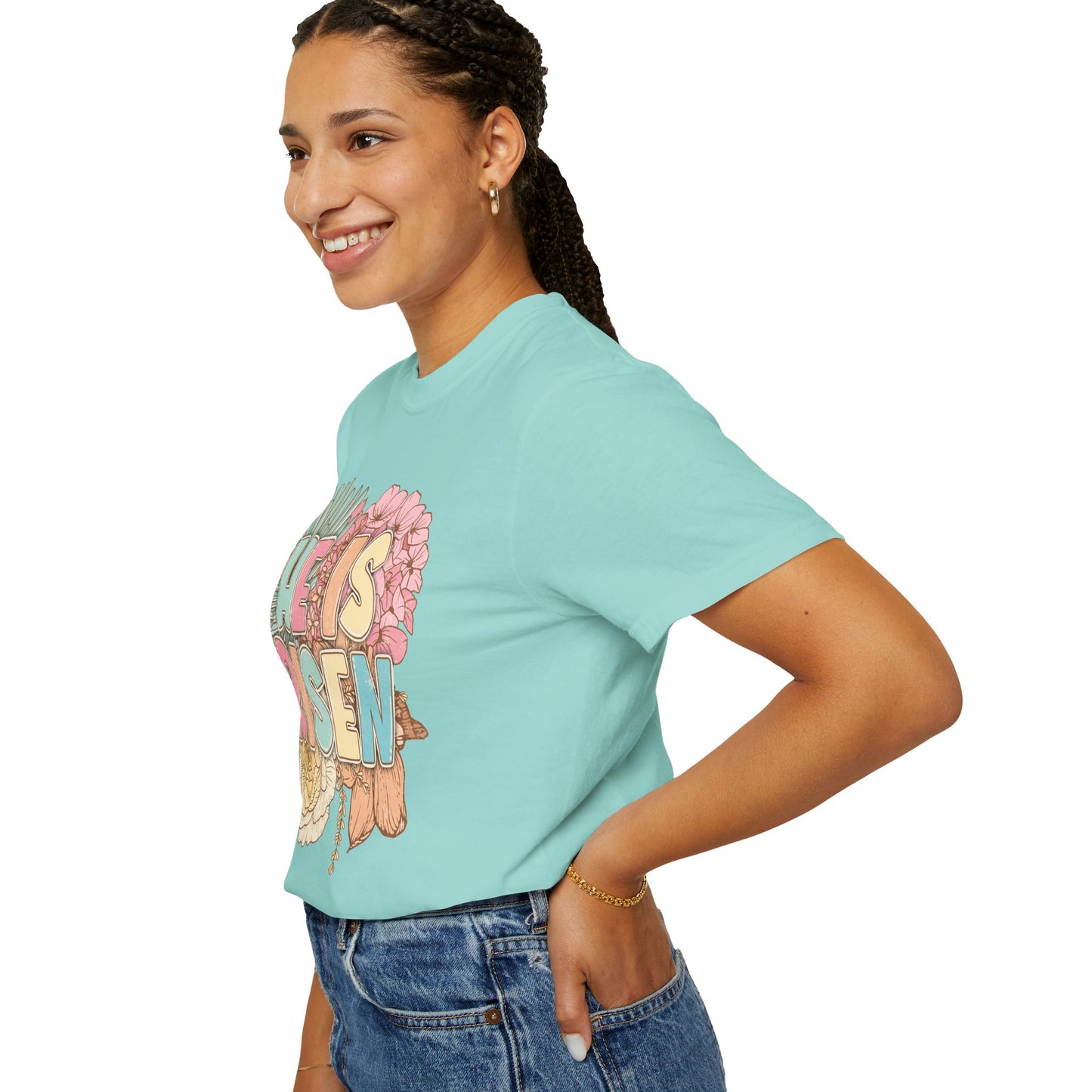 Beautiful Floral "Jesus Has Risen" Easter T-shirt