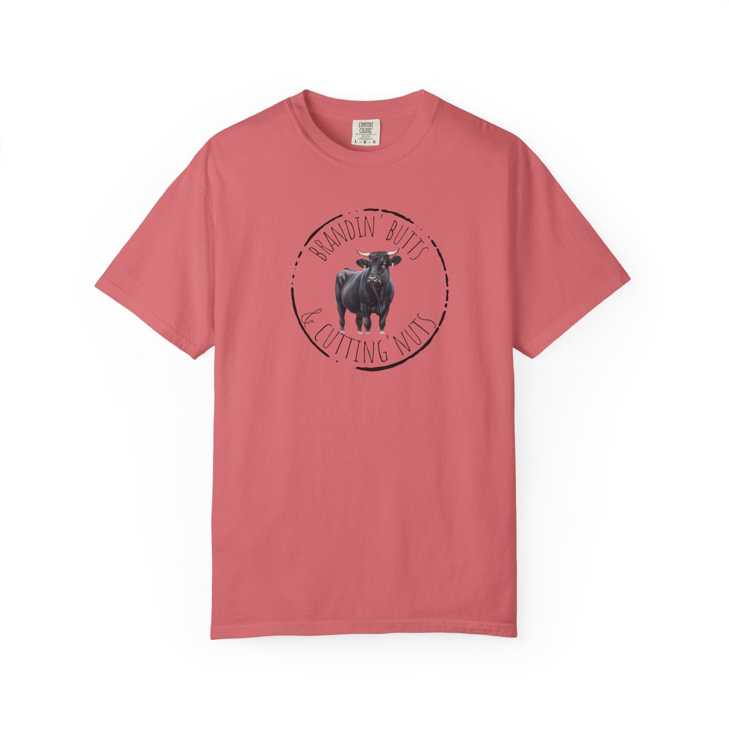 Brandin' Butts Unisex Garment-Dyed T-Shirt - Fun Casual Tee Men or Women, Great for Farmers or Ranchers, Cattle Producers