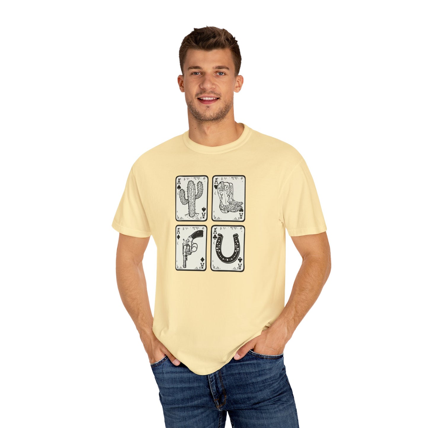 Know When to Hold / Cactus Graphic Unisex T-Shirt - Retro Desert Western Vibes Rodeo Honky Tonk