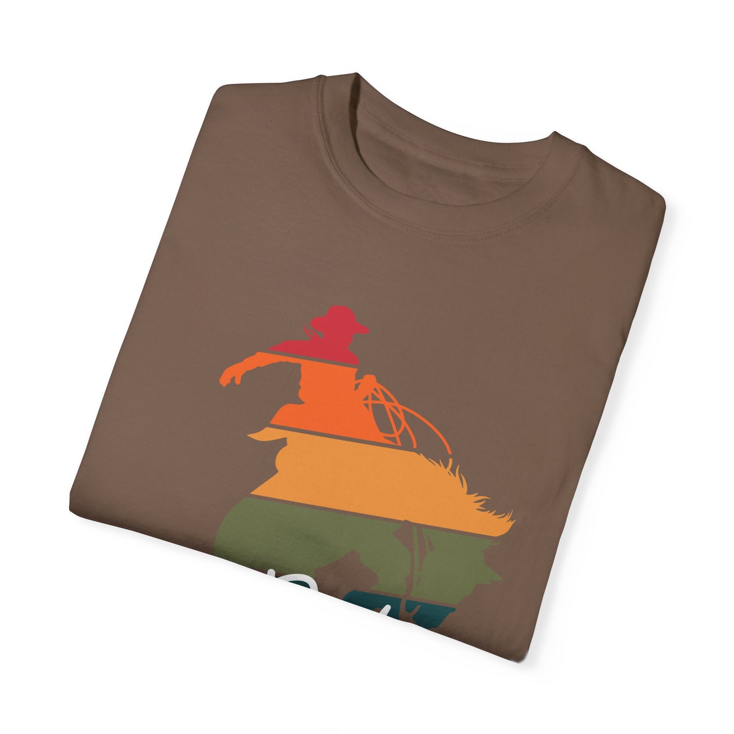 Never Stop Spurring! Rodeo Western Trendy Bronc Vibes Unisex Garment-Dyed T-Shirt -Concert, Dancing, Mothers Day,