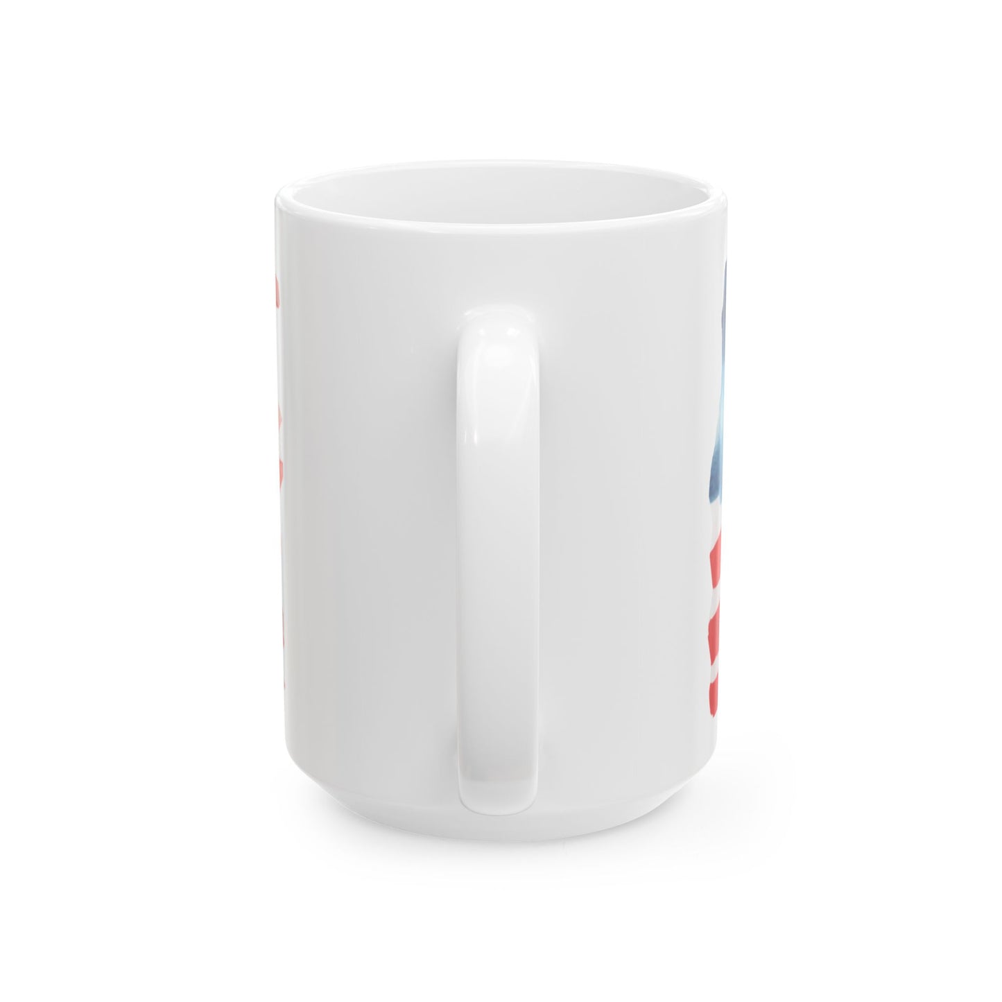 Old Glory Coffee Mug - Patriotic Ceramic Mug - 11oz & 15oz | American Flag Design | Perfect for Independence Day, Memorial Day, Gift for Veterans, Coffee Lover