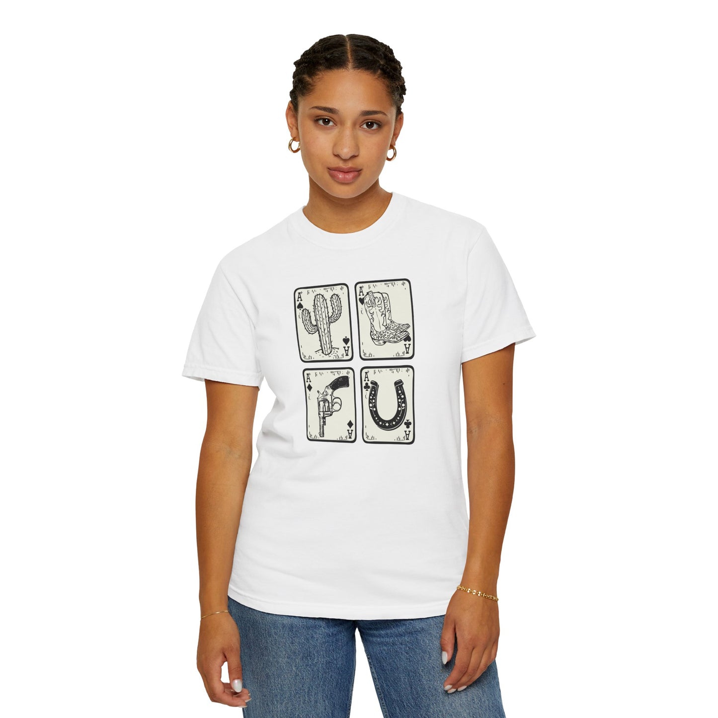 Know When to Hold / Cactus Graphic Unisex T-Shirt - Retro Desert Western Vibes Rodeo Honky Tonk