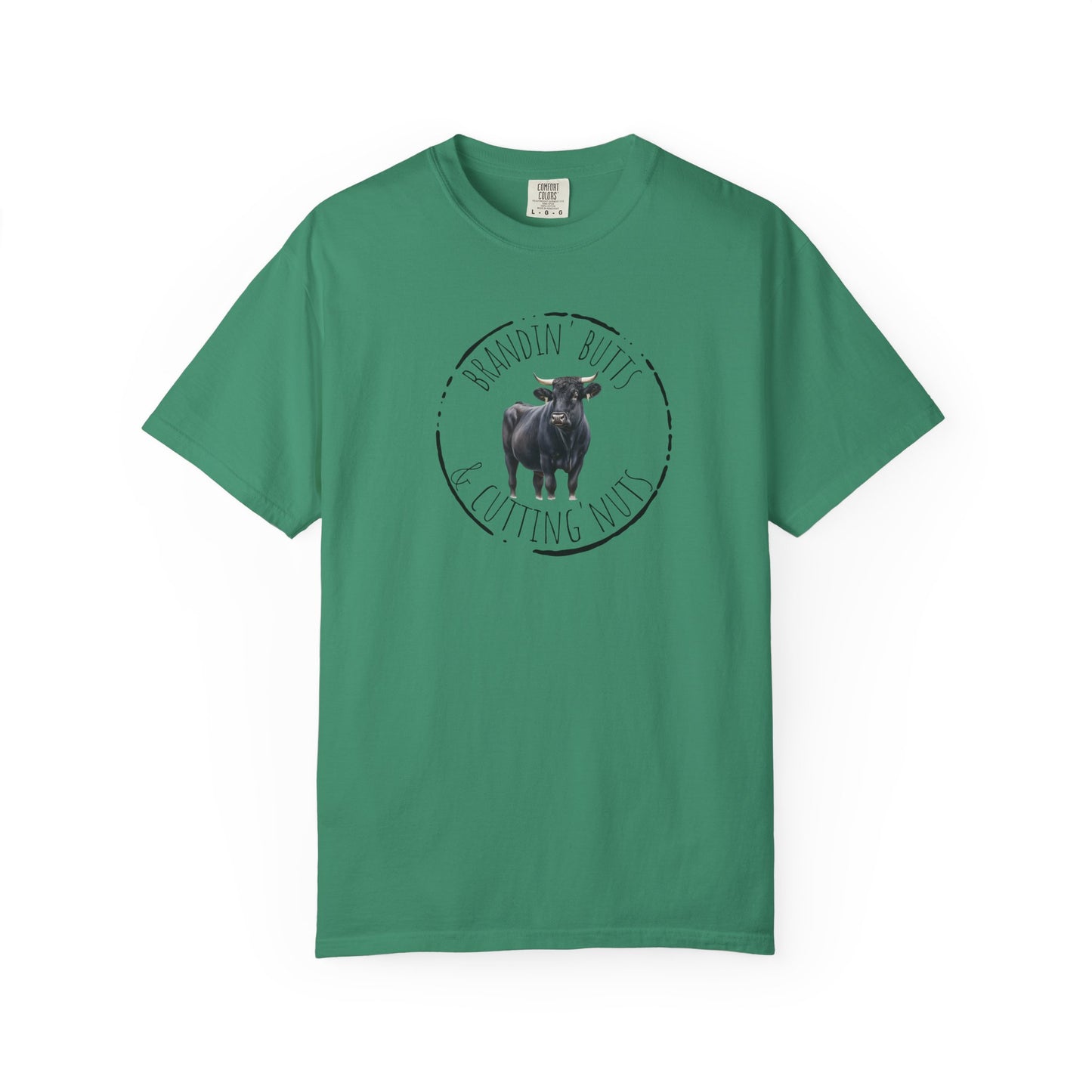 Brandin' Butts Unisex Garment-Dyed T-Shirt - Fun Casual Tee Men or Women, Great for Farmers or Ranchers, Cattle Producers