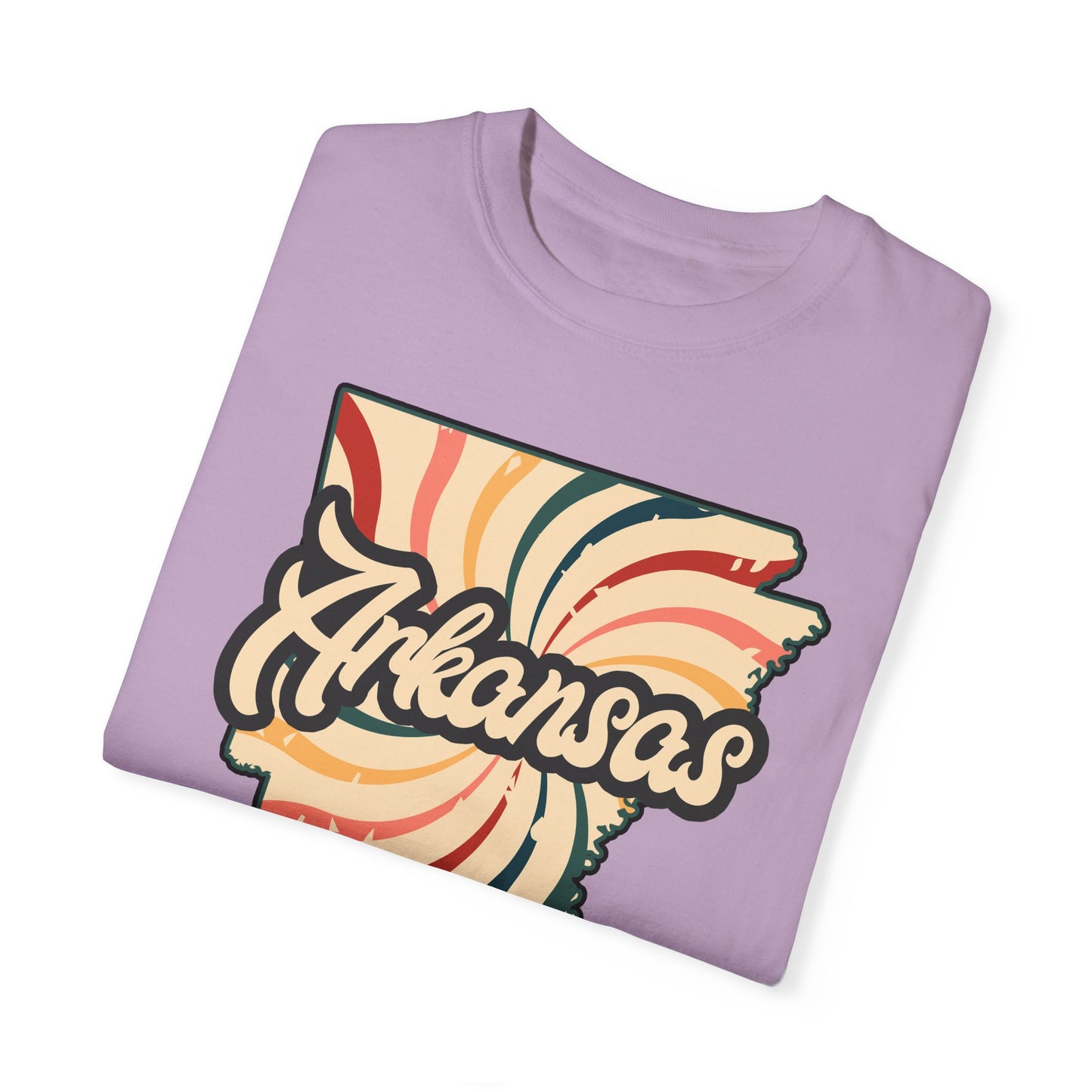 WOOO PIG SOOIE. , Arkansas Retro T-Shirt - Call Those Hogs - Natural State - Fun Summer Tee - Colorful - Razorbacks