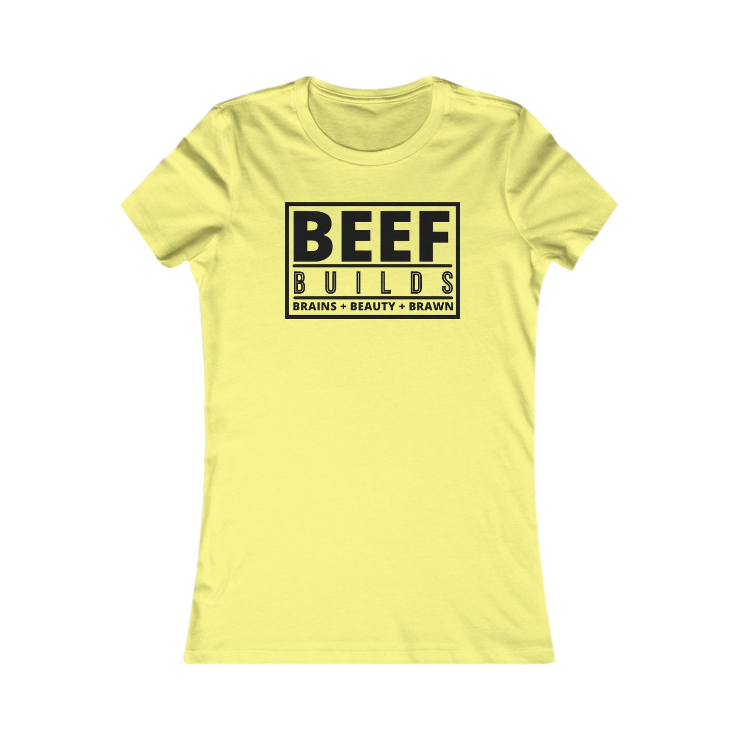 Ladies... Farm Wives, Ranch Wives, Cowgirls, Beef Producers.... You Need this BEEF BUILDS Brains + Beauty + Brawn T-Shirt