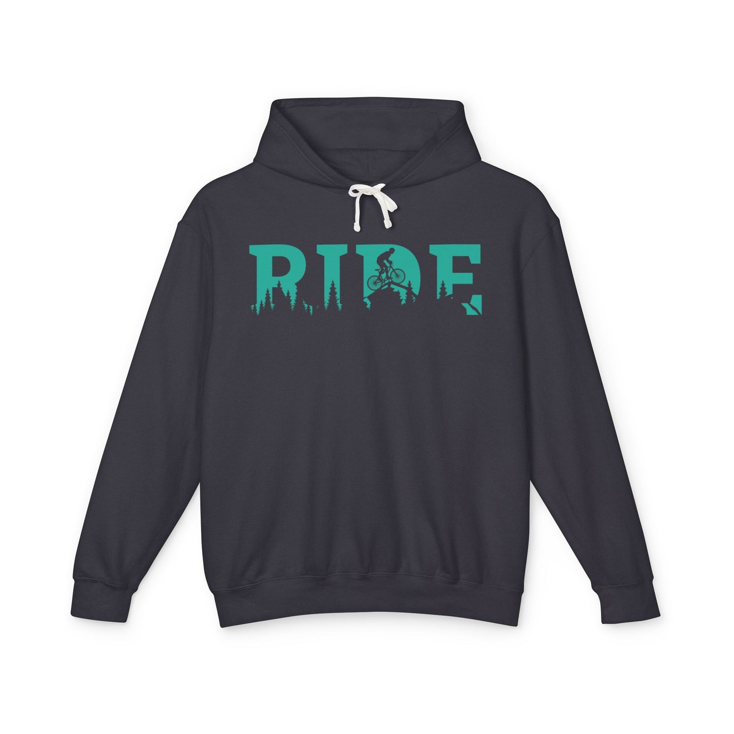 The Ride Mountain Biking Hoodie Comfy Pullover Ride The Trails Lightweight Springtime
