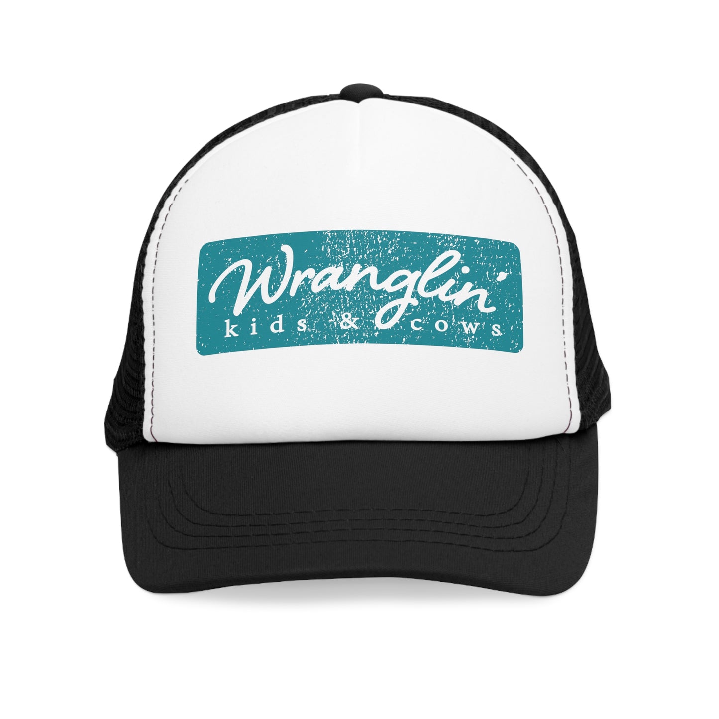 The Wranglin Kids & Cows Mesh Cap - Stylish Trucker Hat Mothers Day Gift