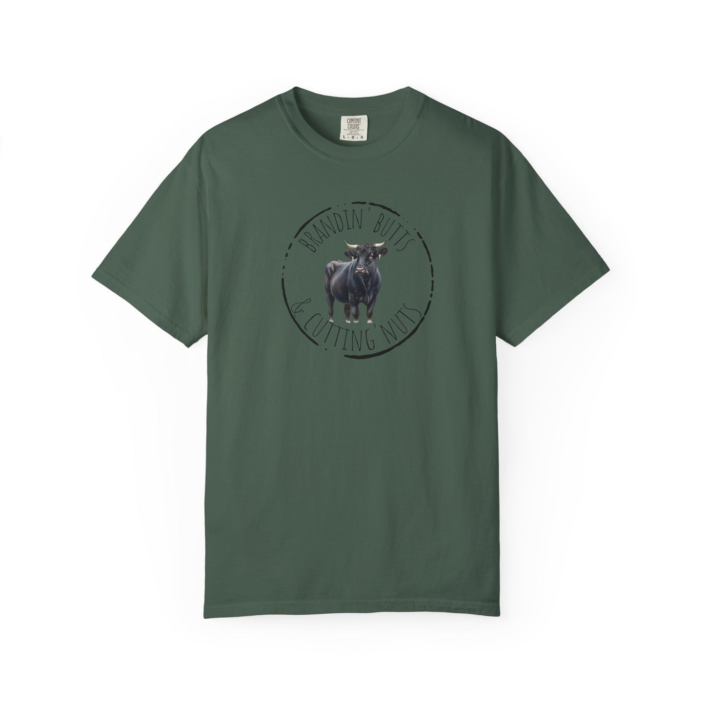 Brandin' Butts Unisex Garment-Dyed T-Shirt - Fun Casual Tee Men or Women, Great for Farmers or Ranchers, Cattle Producers