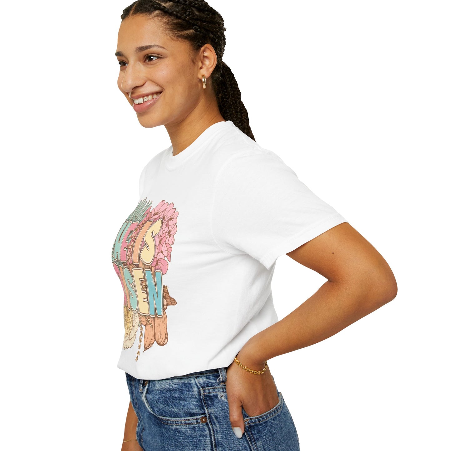 Beautiful Floral "Jesus Has Risen" Easter T-shirt
