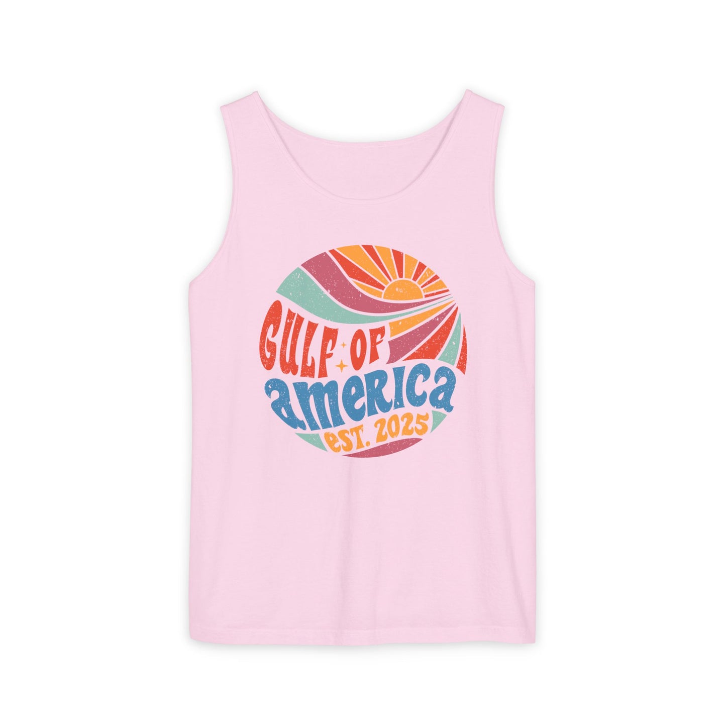Gulf of America Tank Top | Garment-Dyed Tee for Summer Beach Adventures