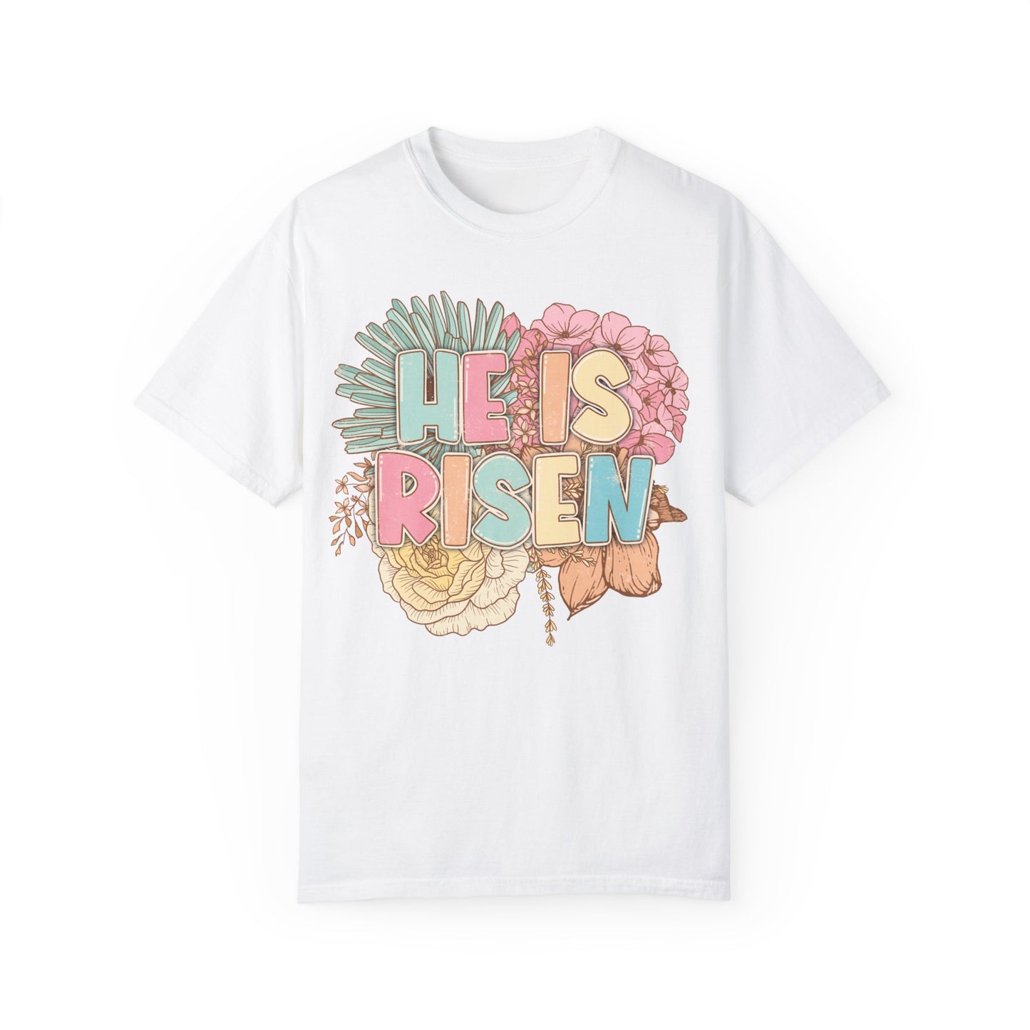 Beautiful Floral "Jesus Has Risen" Easter T-shirt