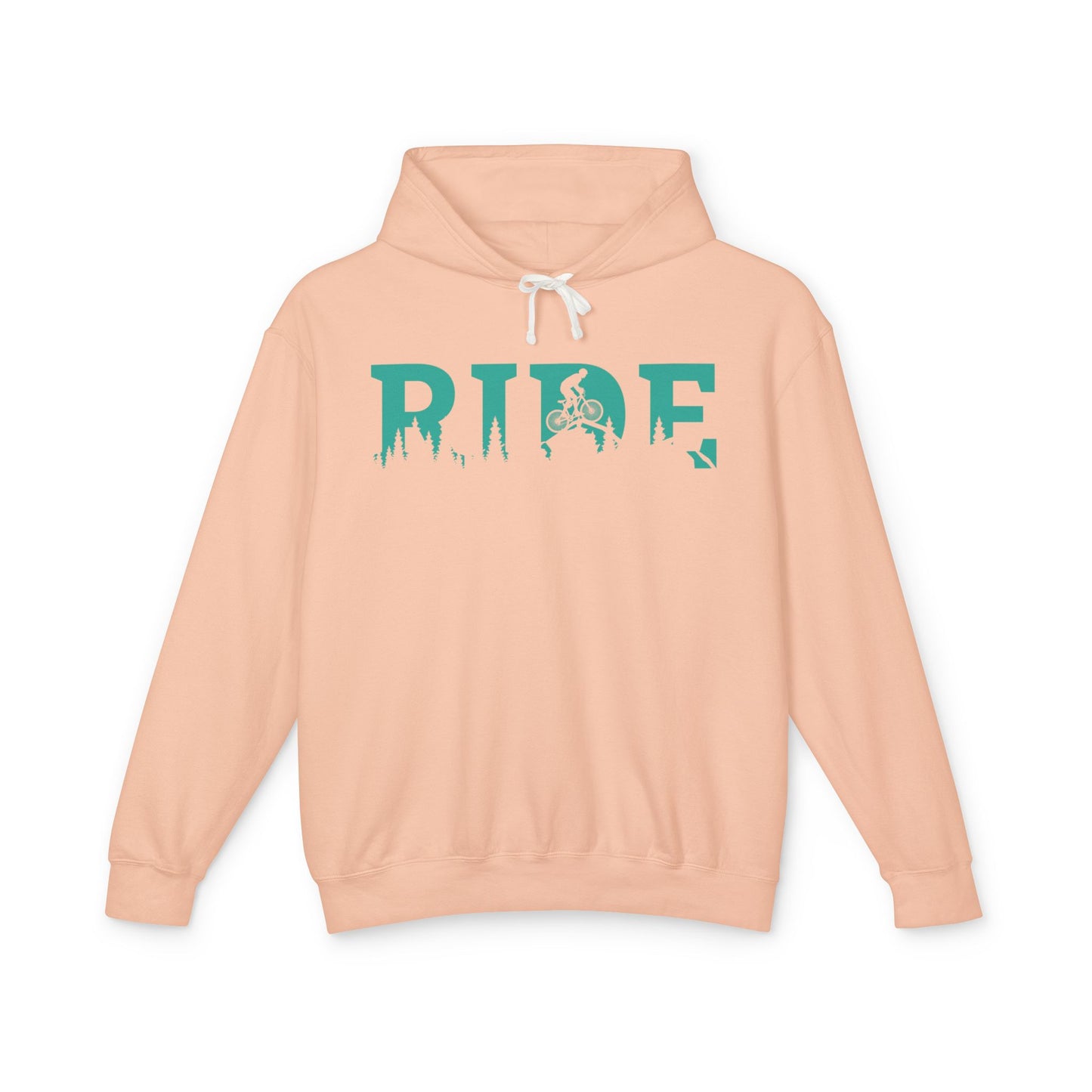 The Ride Mountain Biking Hoodie Comfy Pullover Ride The Trails Lightweight Springtime