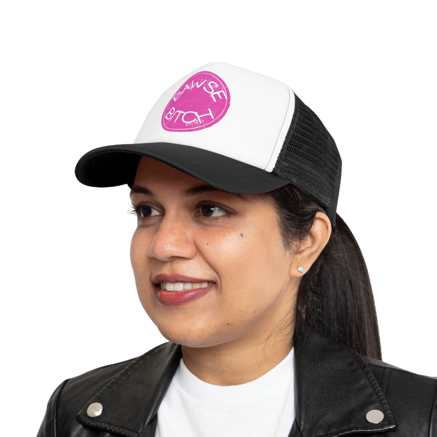 Bawse Bitch Mesh Cap - Trendy Snapback Hat for Confident Women