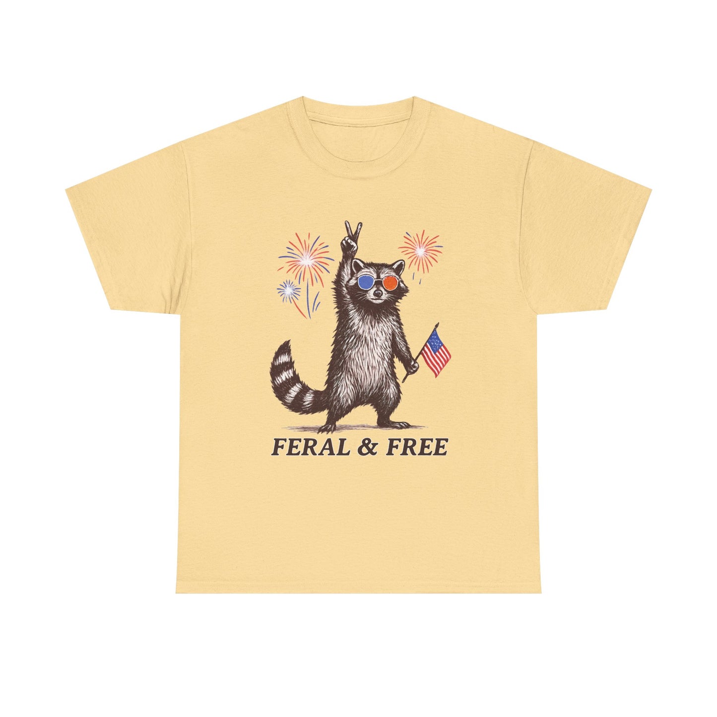 USA Feral and Free Tee~ 4th of July Tshirt, Fourth of July Tee, Independence Day Top, Independence Day Tshirt, Red White and Blue, Patriotic, Flag, America, Merica'