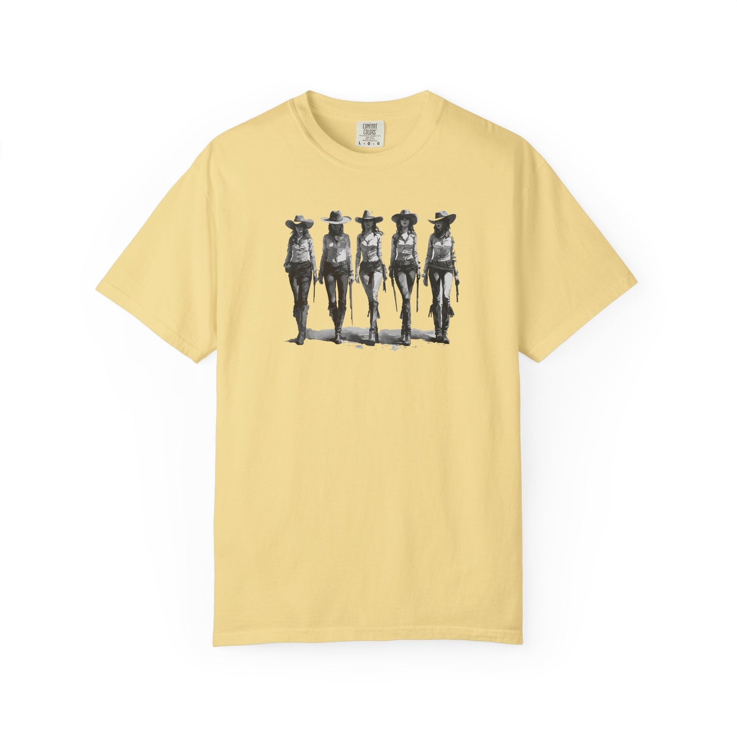 Bad Girls Vintage Cowgirl Graphic Unisex T-Shirt Top