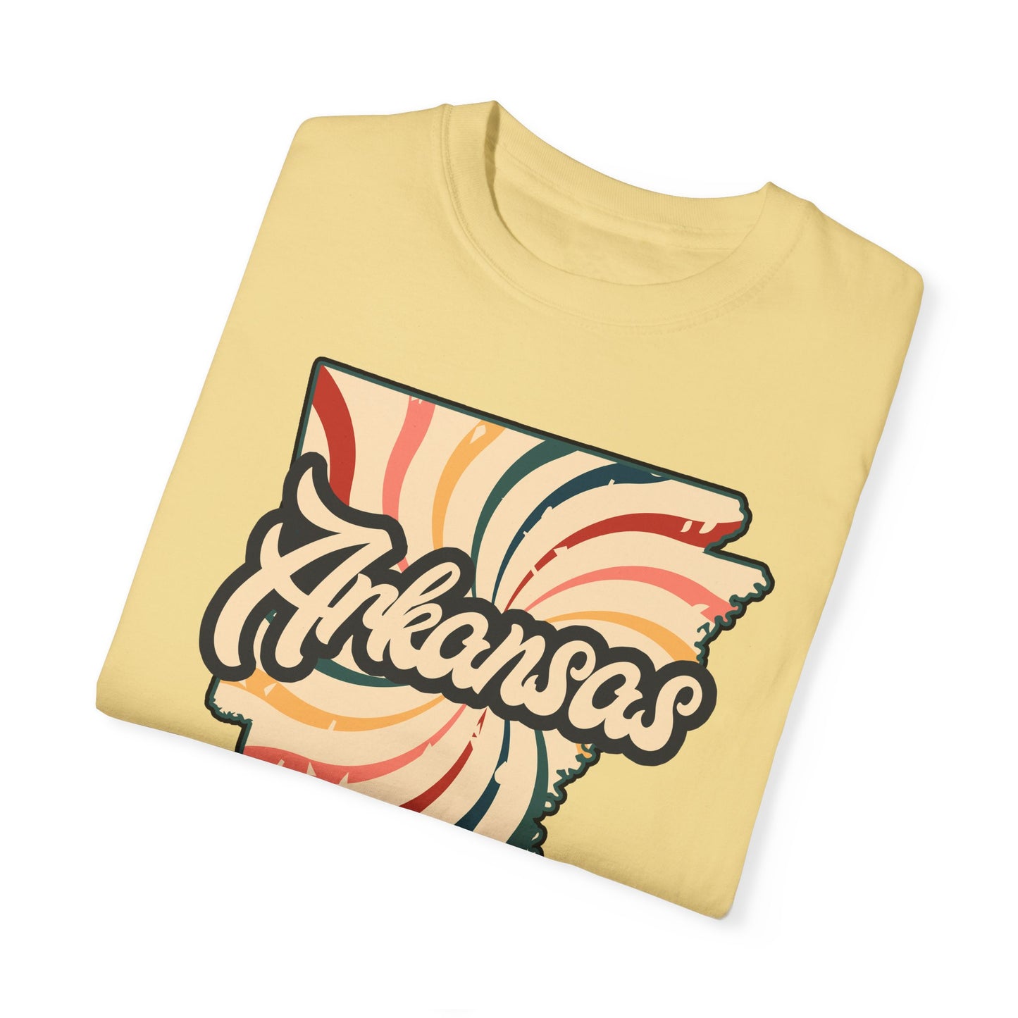 WOOO PIG SOOIE. , Arkansas Retro T-Shirt - Call Those Hogs - Natural State - Fun Summer Tee - Colorful - Razorbacks