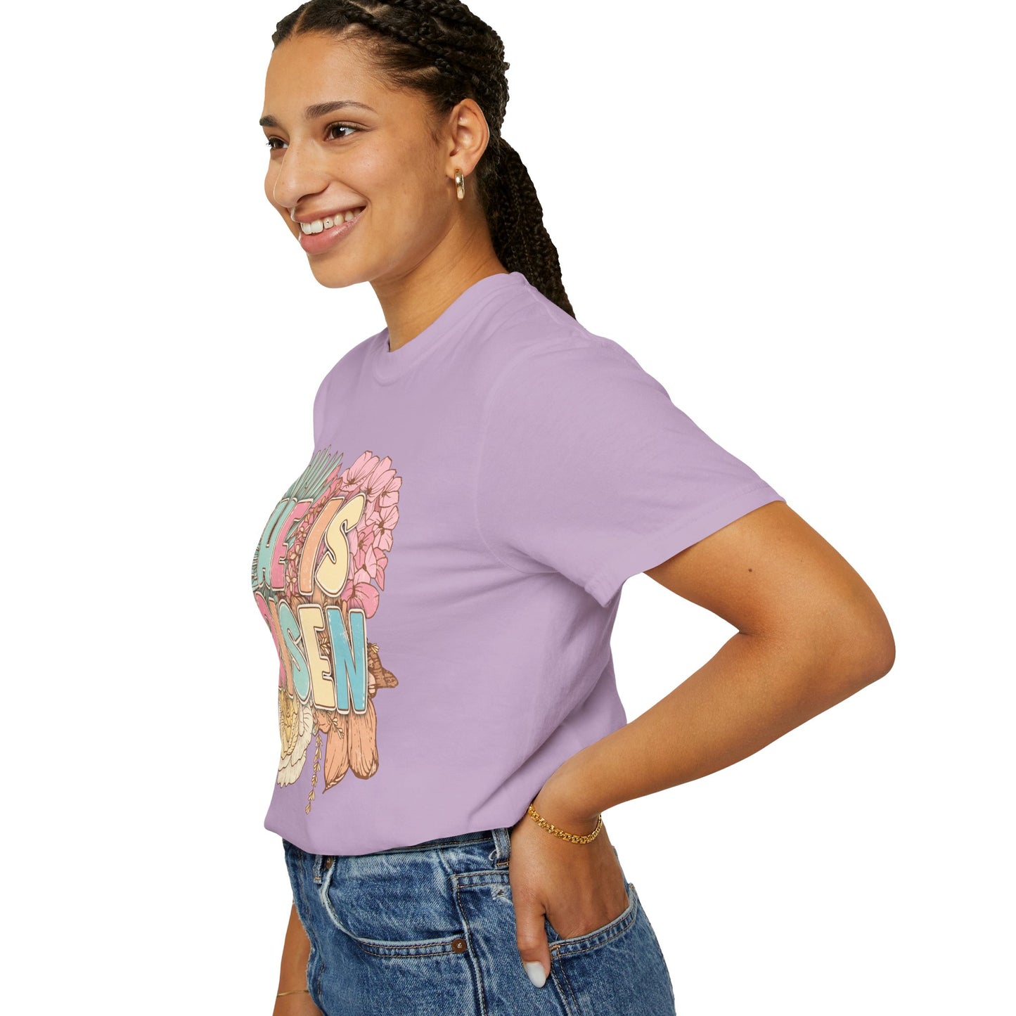 Beautiful Floral "Jesus Has Risen" Easter T-shirt