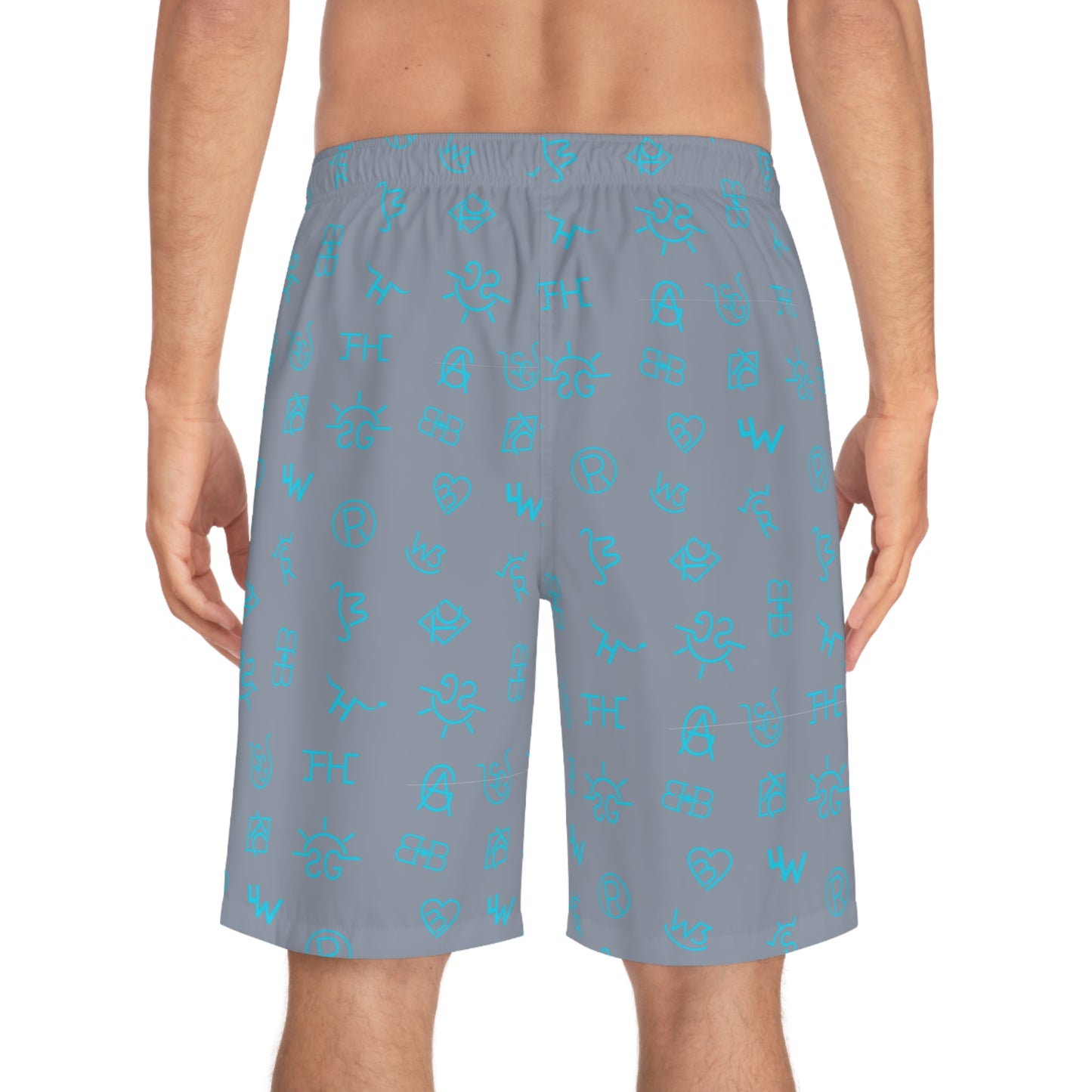 Board Shorts Custom Cattle Brand Men's Swim Trunks