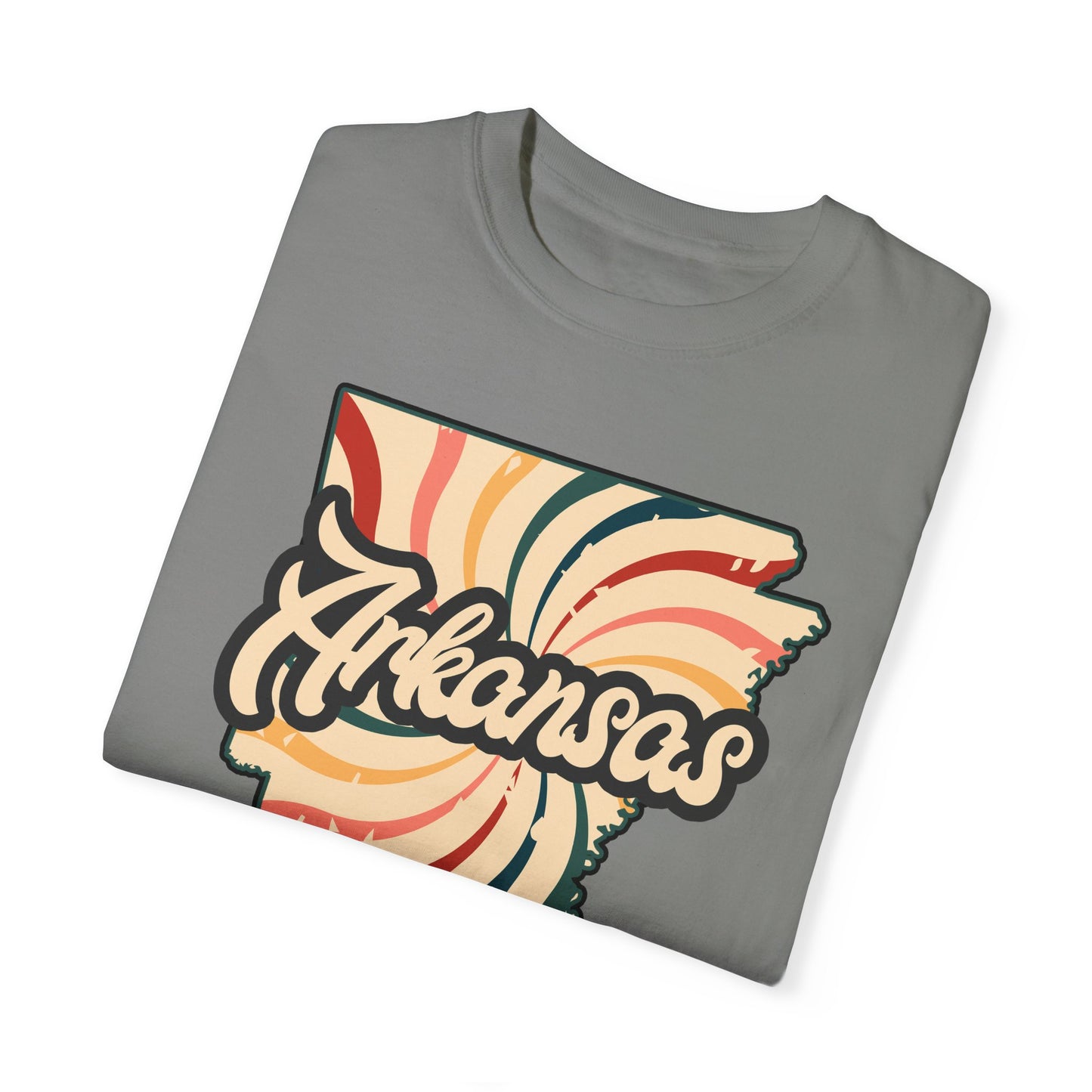 WOOO PIG SOOIE. , Arkansas Retro T-Shirt - Call Those Hogs - Natural State - Fun Summer Tee - Colorful - Razorbacks
