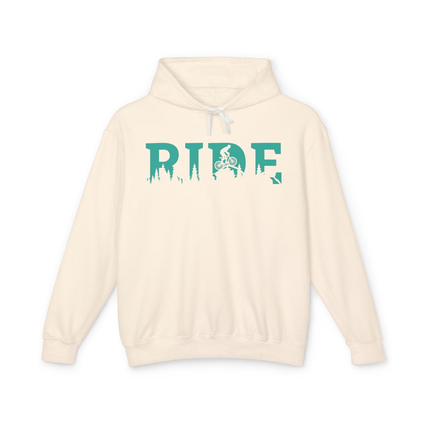 The Ride Mountain Biking Hoodie Comfy Pullover Ride The Trails Lightweight Springtime