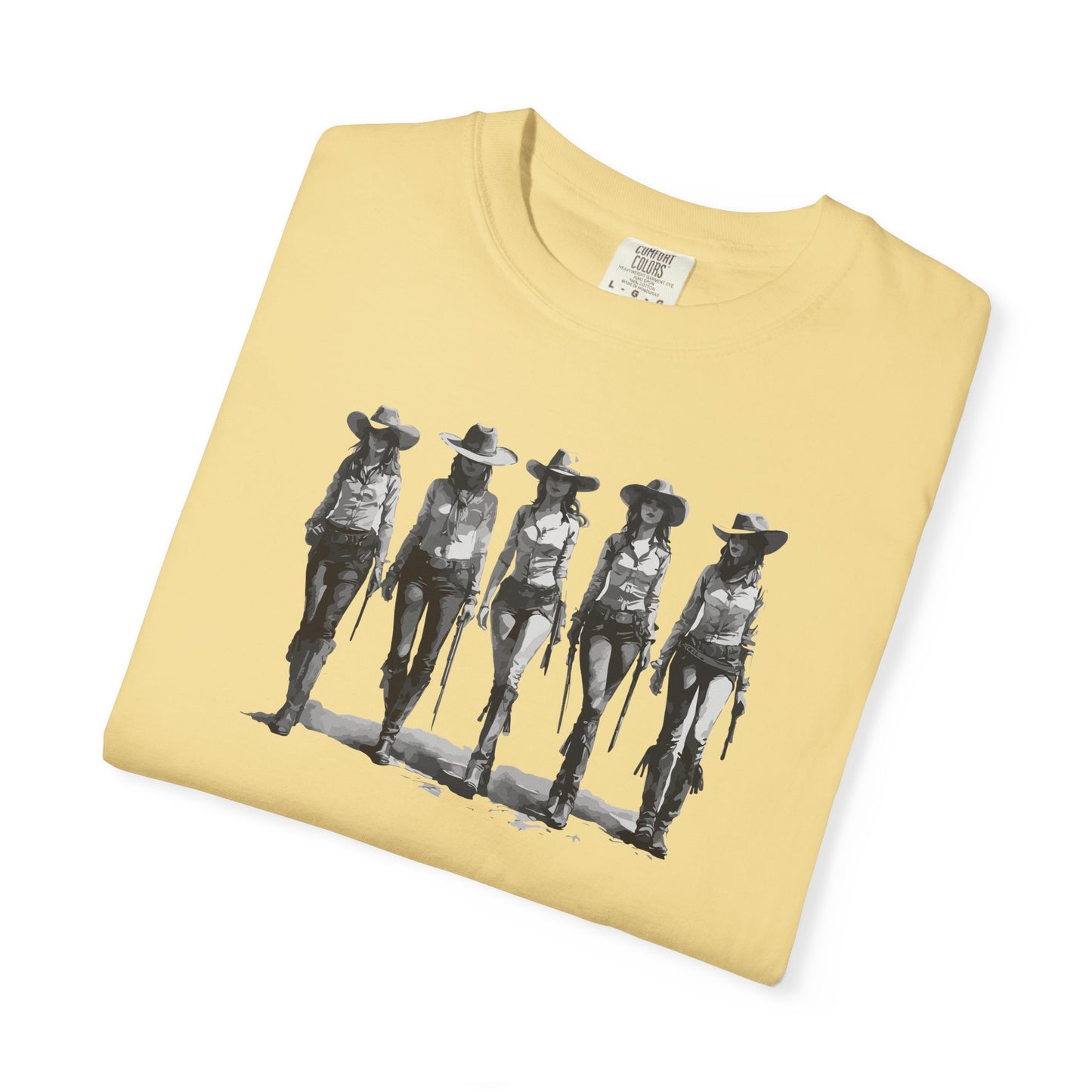 Bad Girls Vintage Cowgirl Graphic Unisex T-Shirt Top