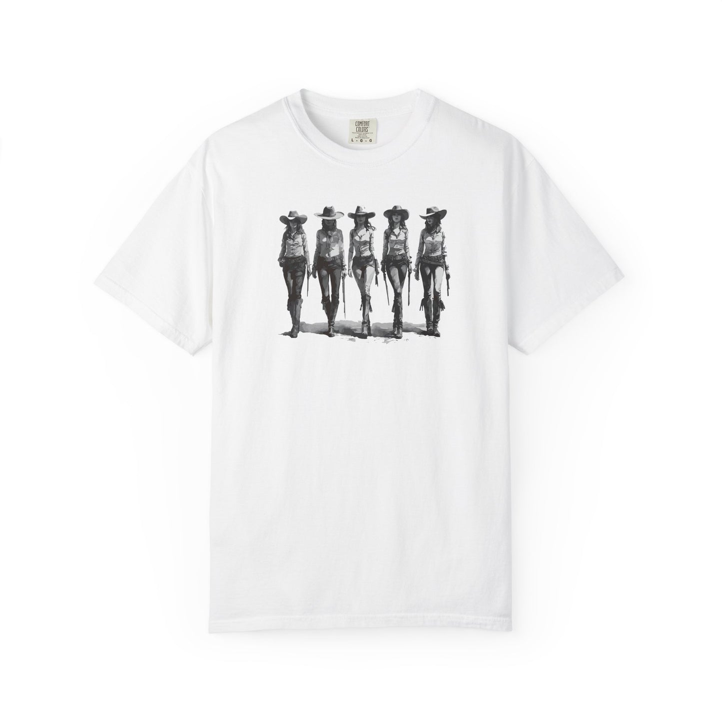 Bad Girls Vintage Cowgirl Graphic Unisex T-Shirt Top