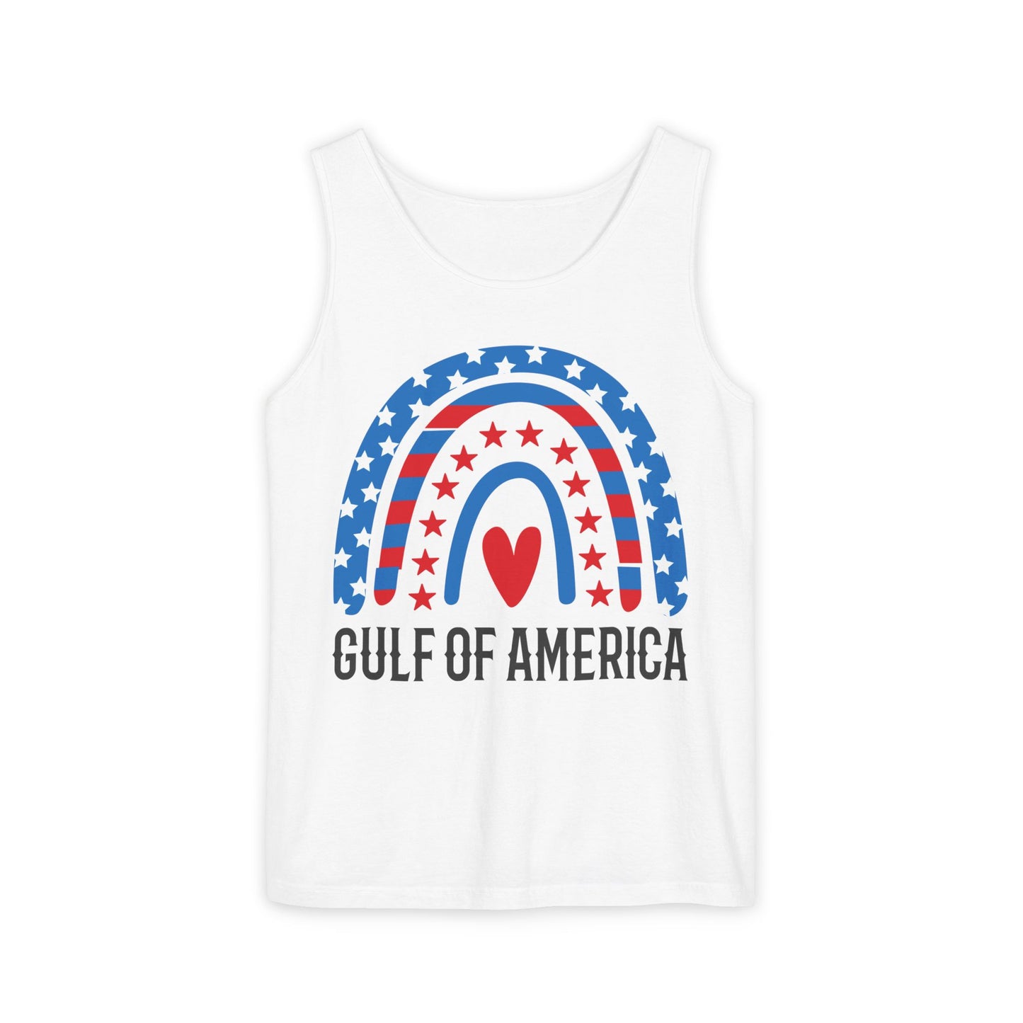 Gulf of America Tank Top, Gulf of America Tee, Sleeveless Gulf of America, Unisex, Rainbow Colorful Beach Tank, Emerald Coast