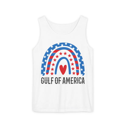 Gulf of America Tank Top, Gulf of America Tee, Sleeveless Gulf of America, Unisex, Rainbow Colorful Beach Tank, Emerald Coast